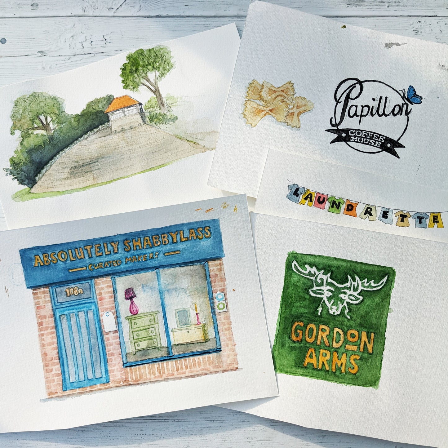 Greetings card - A Local Collection - Castle Road, Bedford