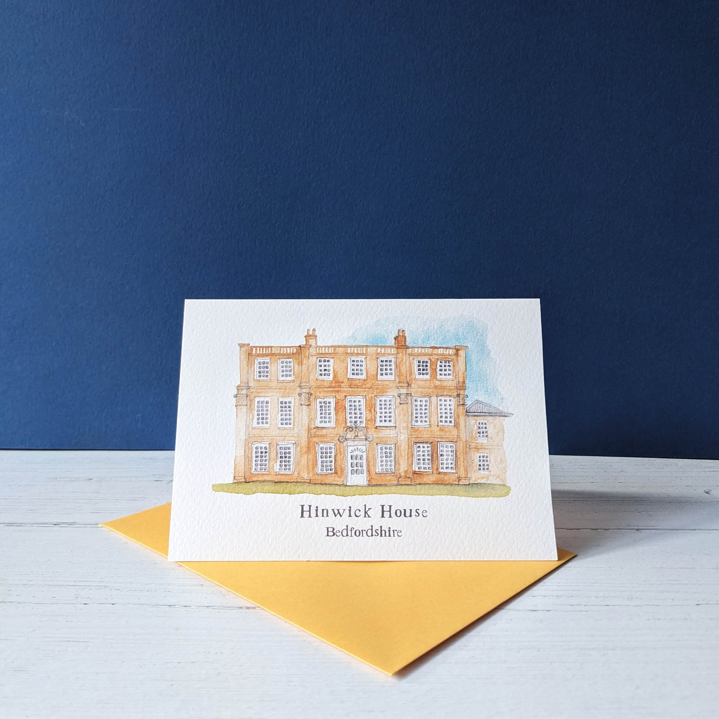 Watercolour Art Print - A Local Collection - Hinwick House, Bedfordshire