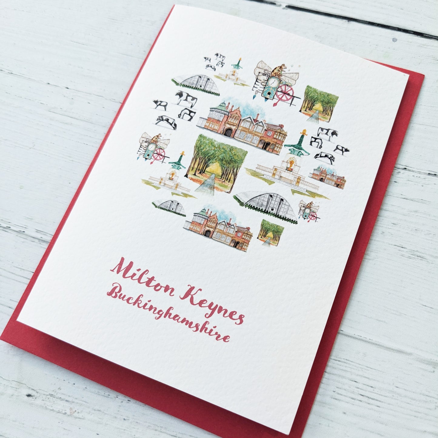 Greetings card - A Local Collection - Milton Keynes