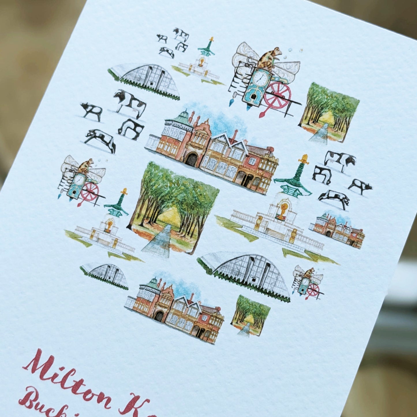 Greetings card - A Local Collection - Milton Keynes