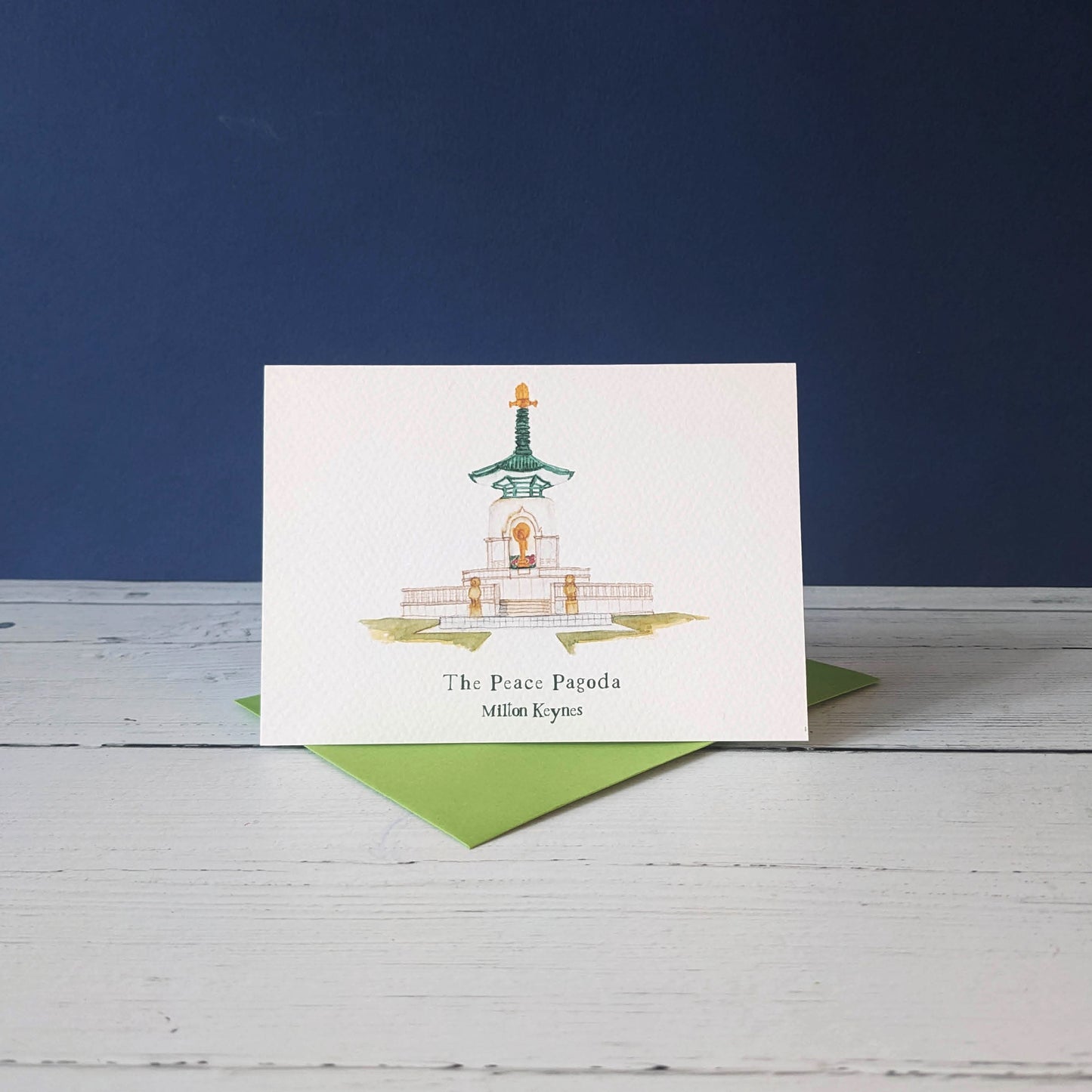 Greetings card - A Local Collection - The Peace Pagoda, Milton Keynes