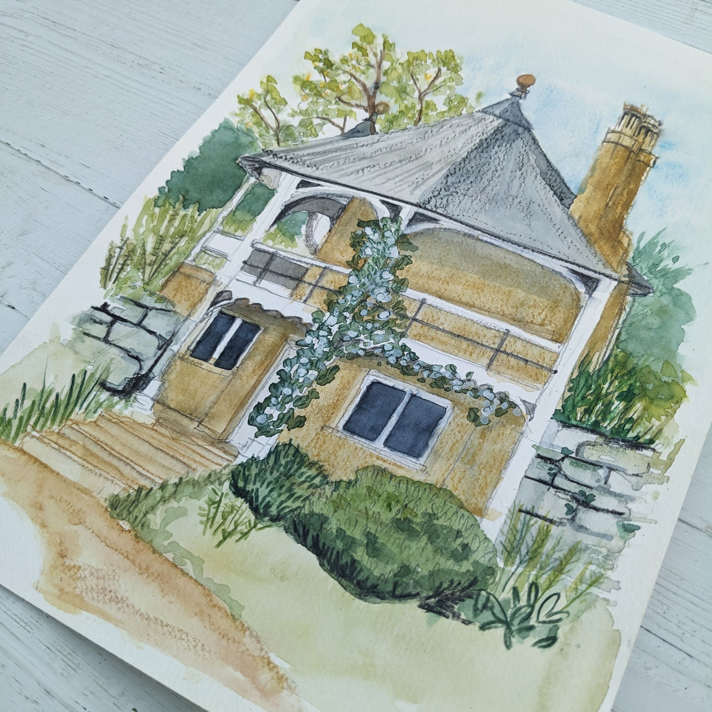 Watercolour Art Print - A Local Collection - The Swiss Gardens, Shuttleworth