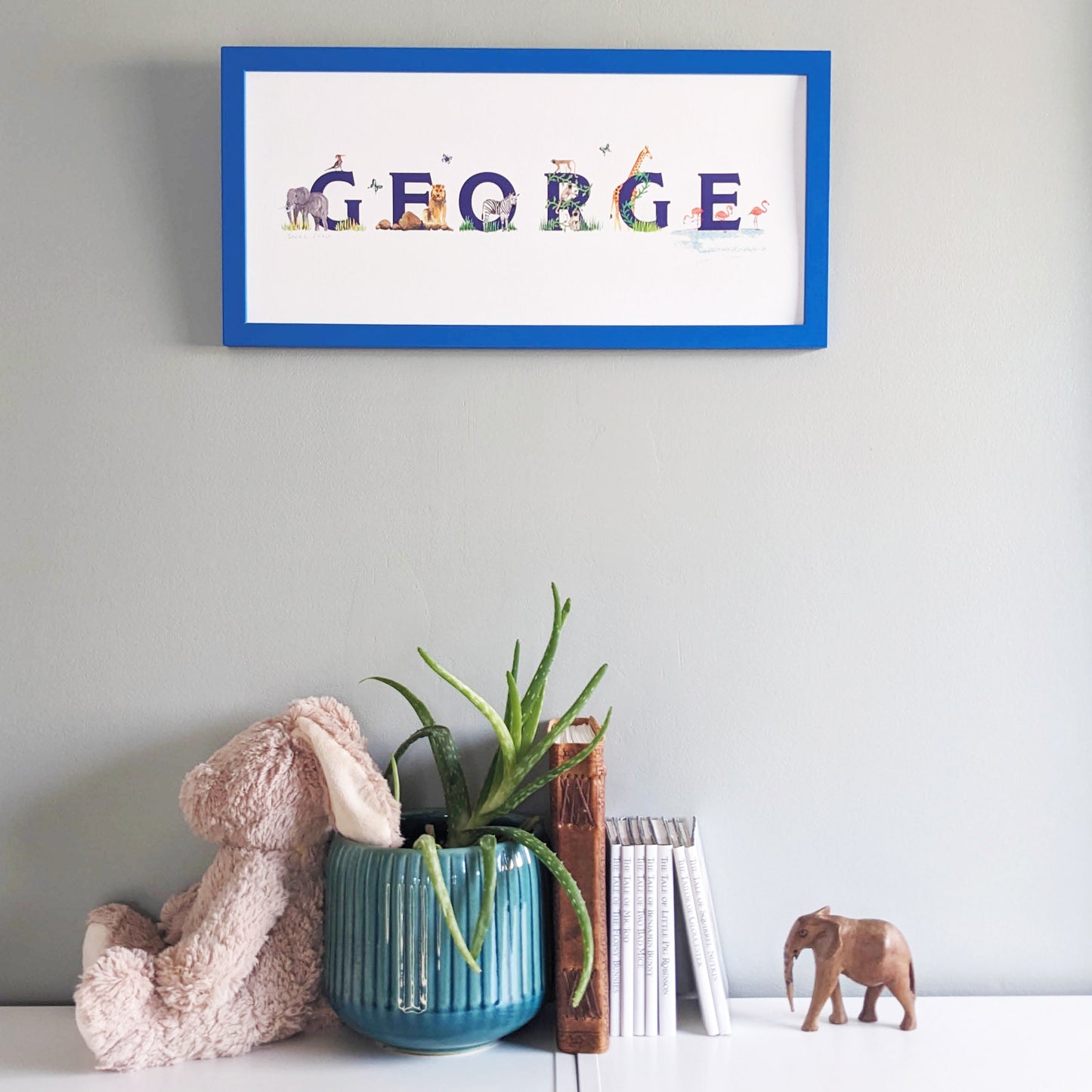 Frame - Coloured - 50x23cm - Bright blue