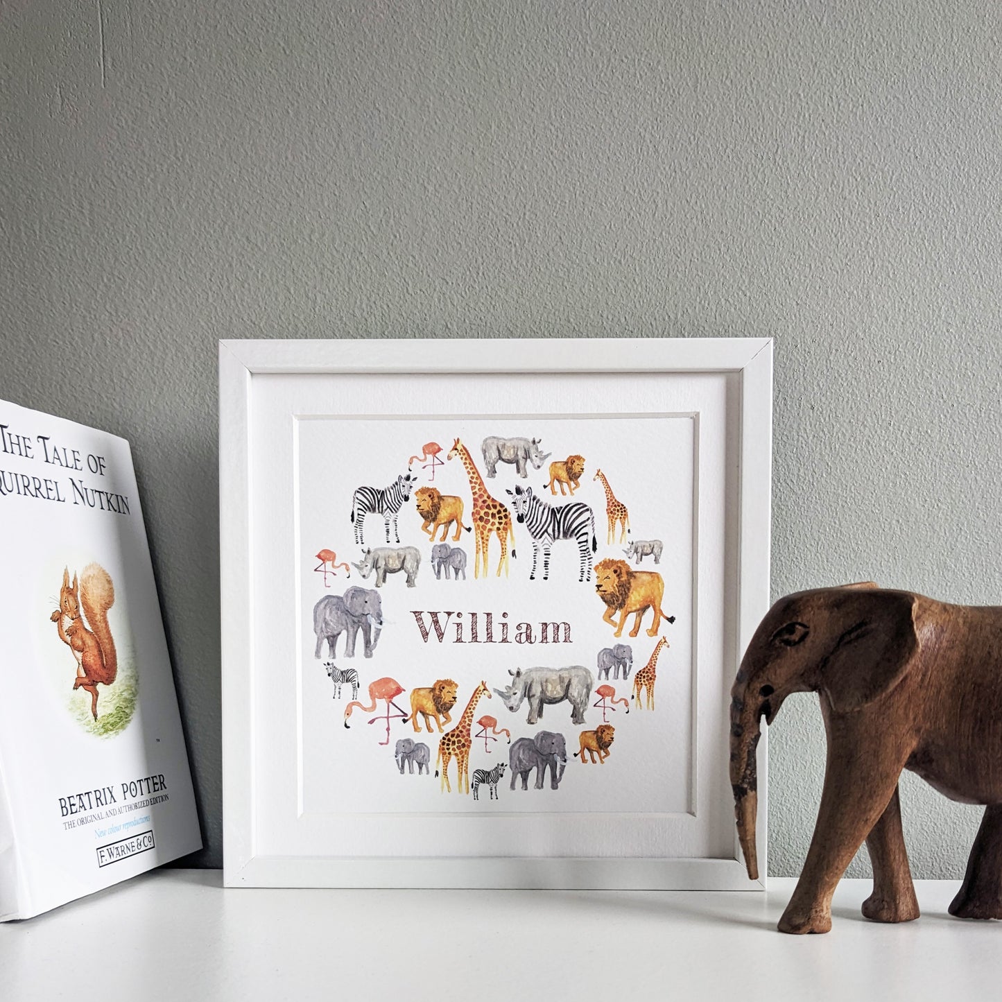 Personalised Greetings card - African Safari