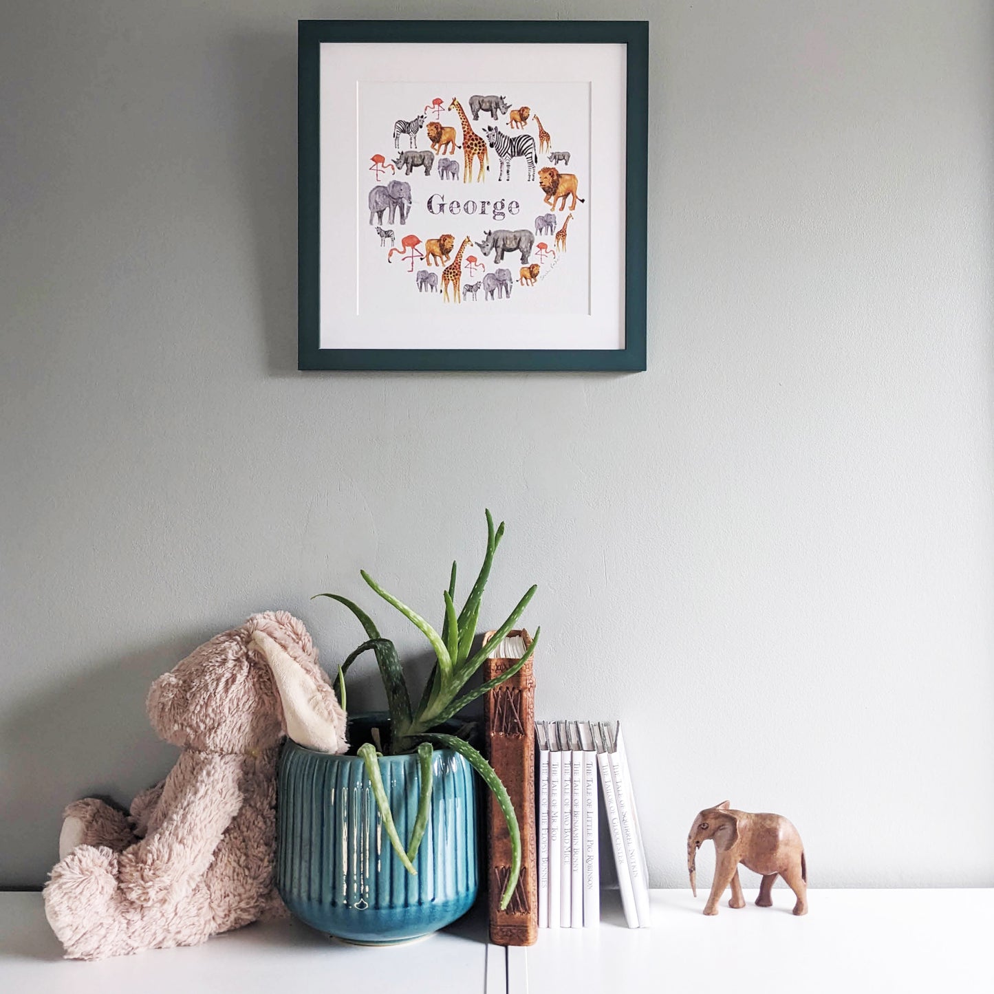 Personalised Watercolour Print - African Safari