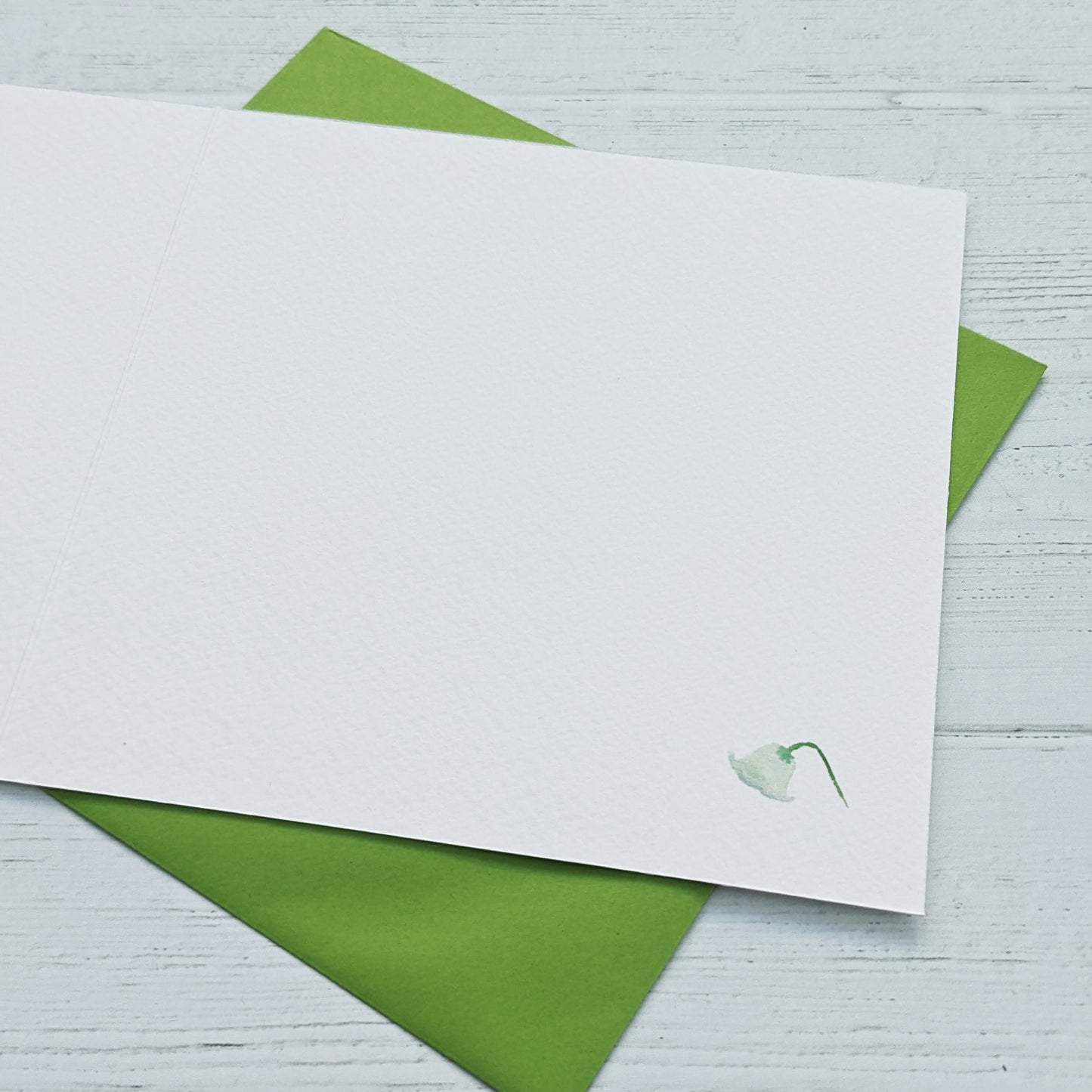 Personalised Greetings Card - Lily of the Valley - May birth flower