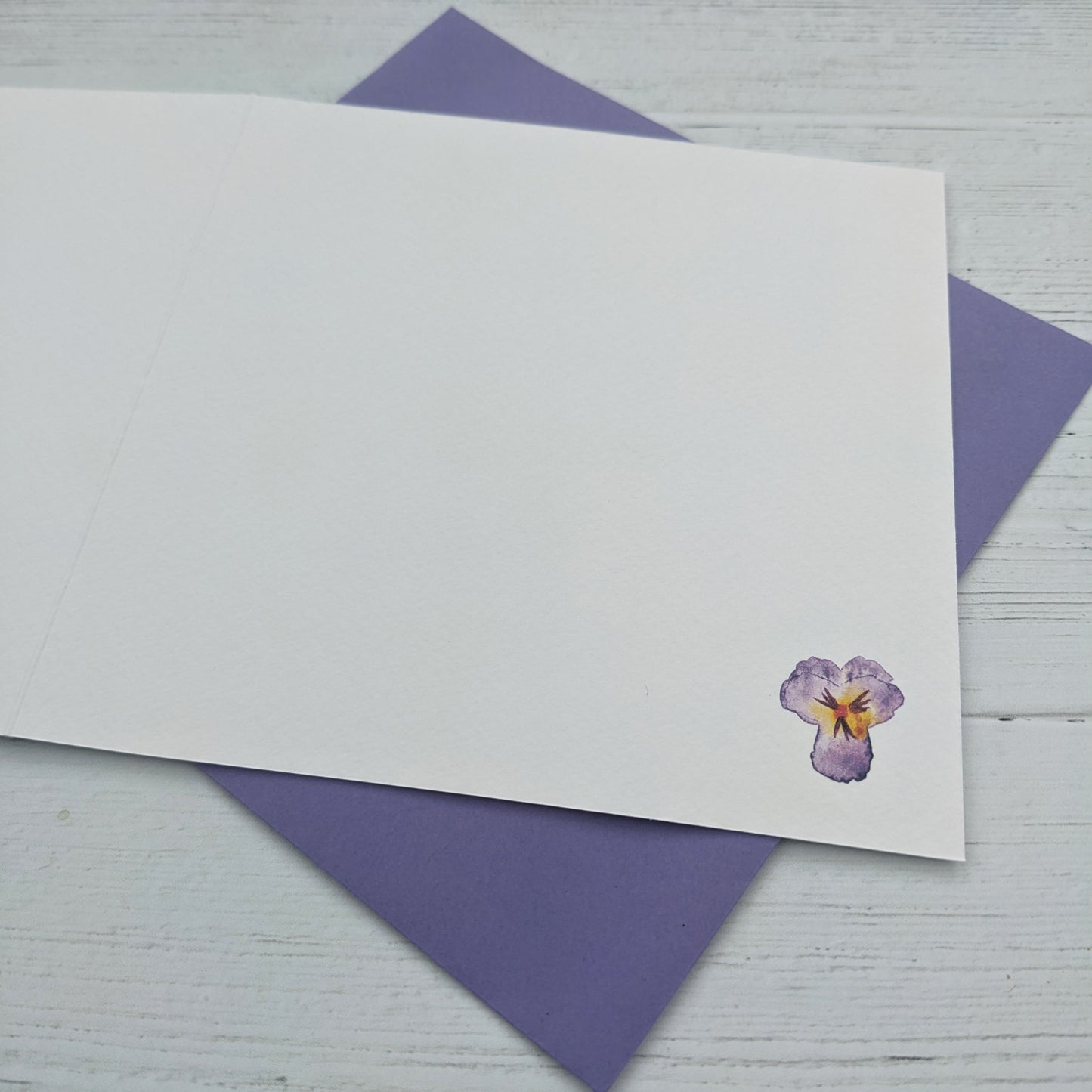 Personalised Greetings Card - Violet - February birth flower