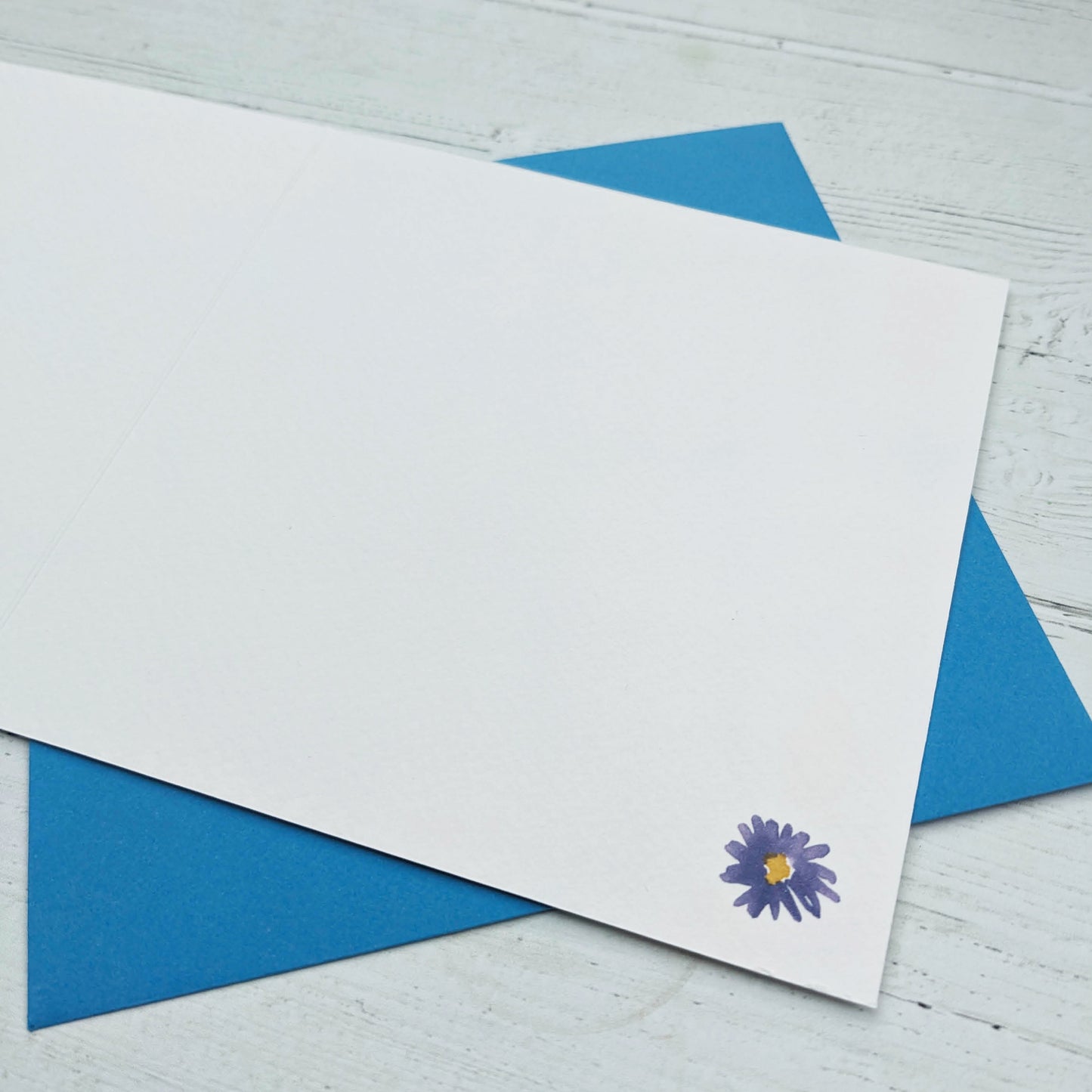 Personalised Greetings Card - Aster - September birth flower