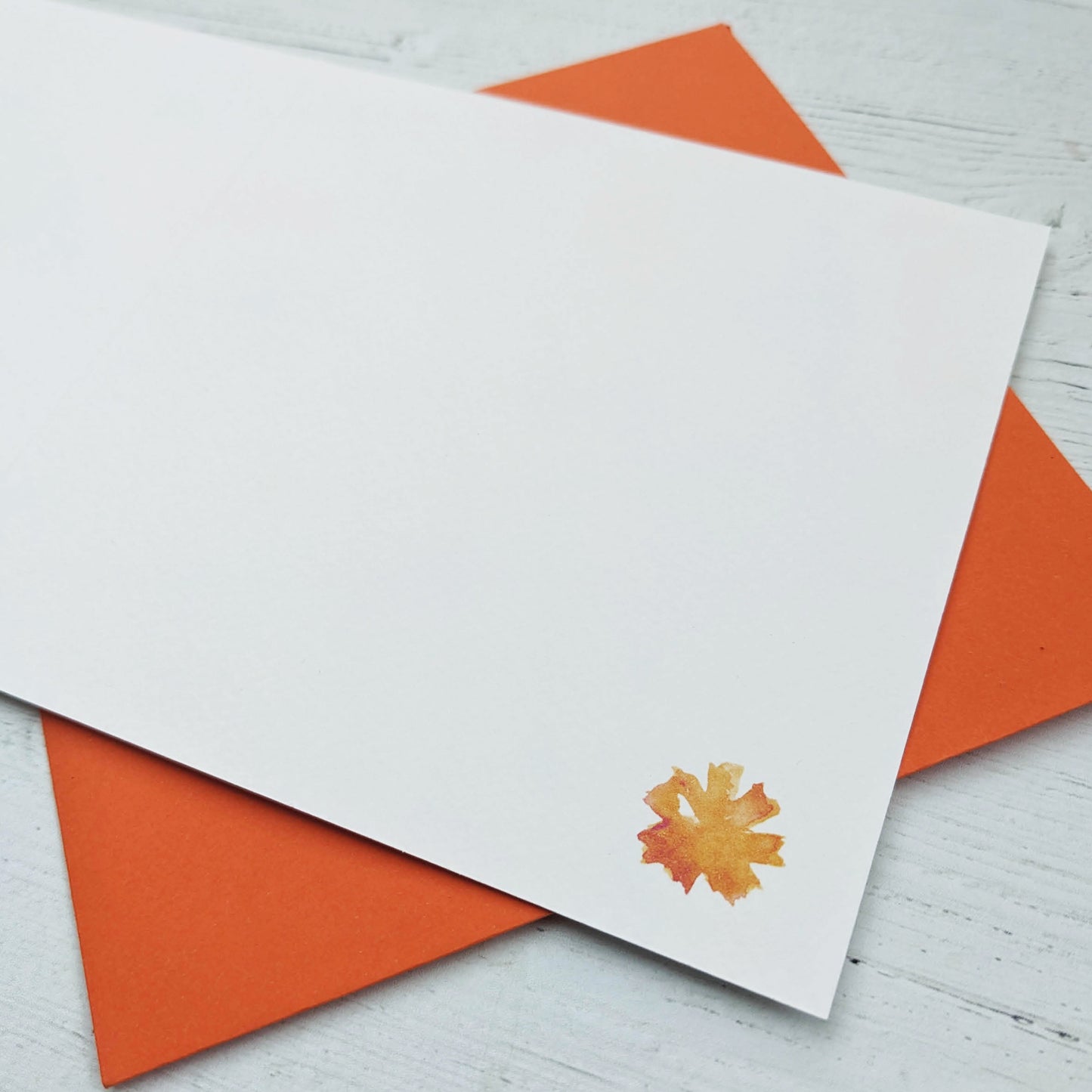 Personalised Greetings Card - Marigold - October birth flower