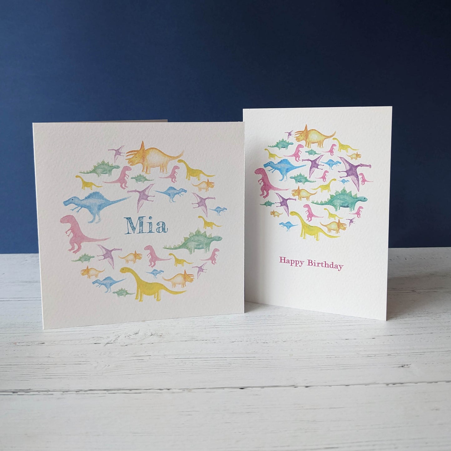 Personalised Greetings Card - Dazzling Dinosaurs