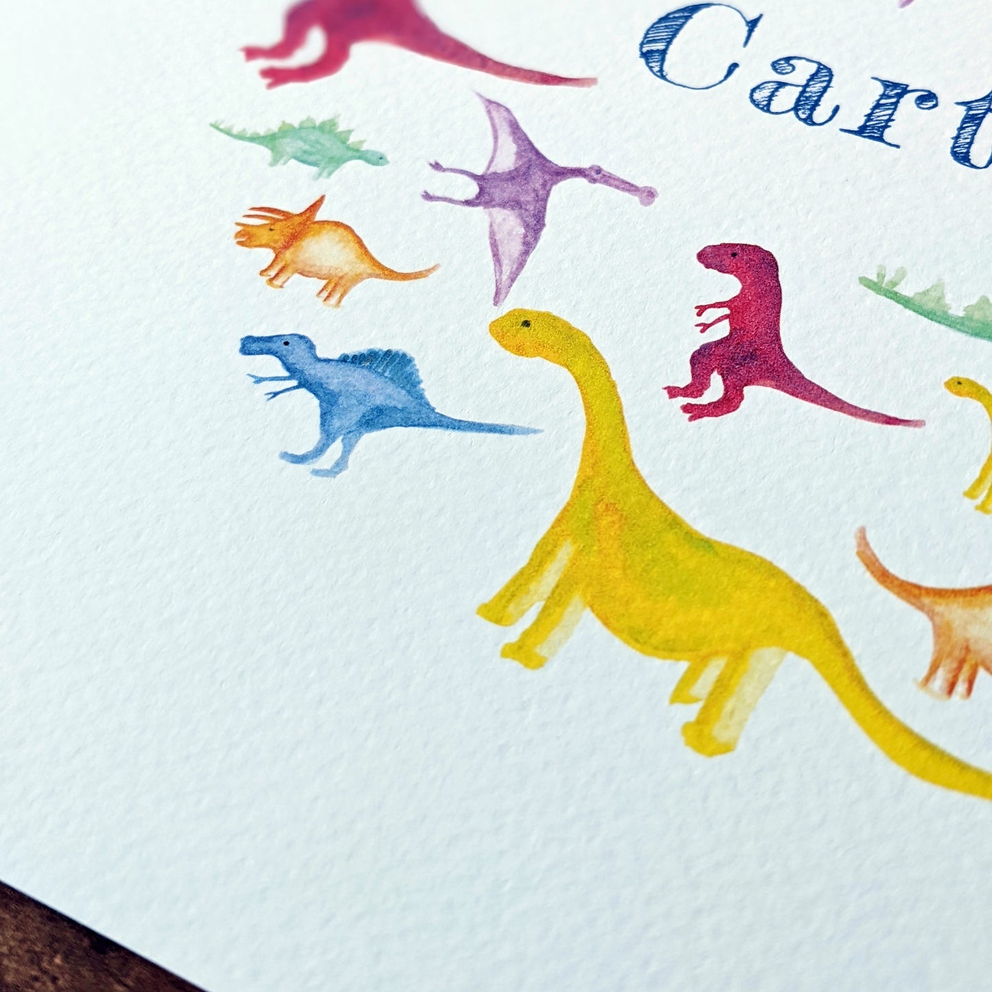 Greetings card - Dazzling Dinosaurs - Happy Birthday