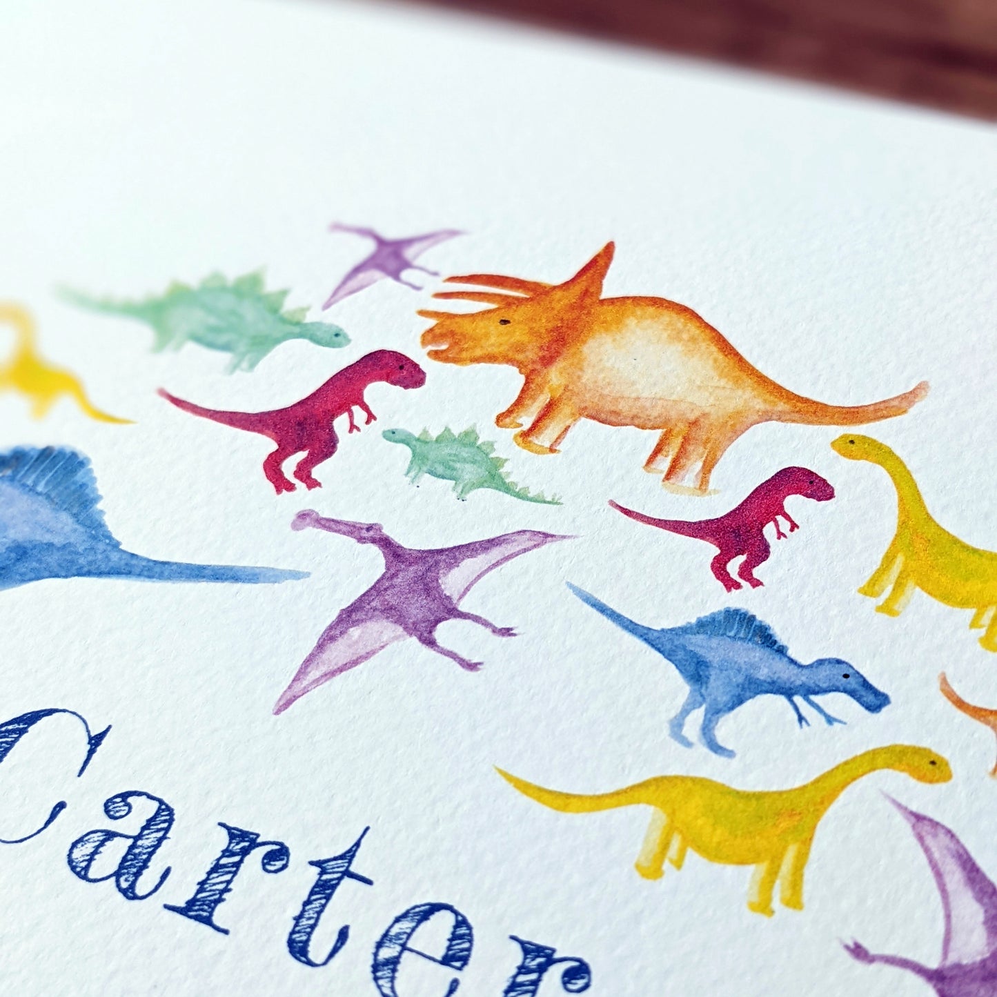 Greetings card - Dazzling Dinosaurs - Happy Birthday