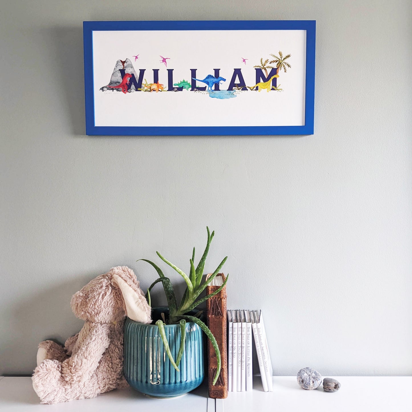 Frame - Coloured - 50x23cm - Bright blue