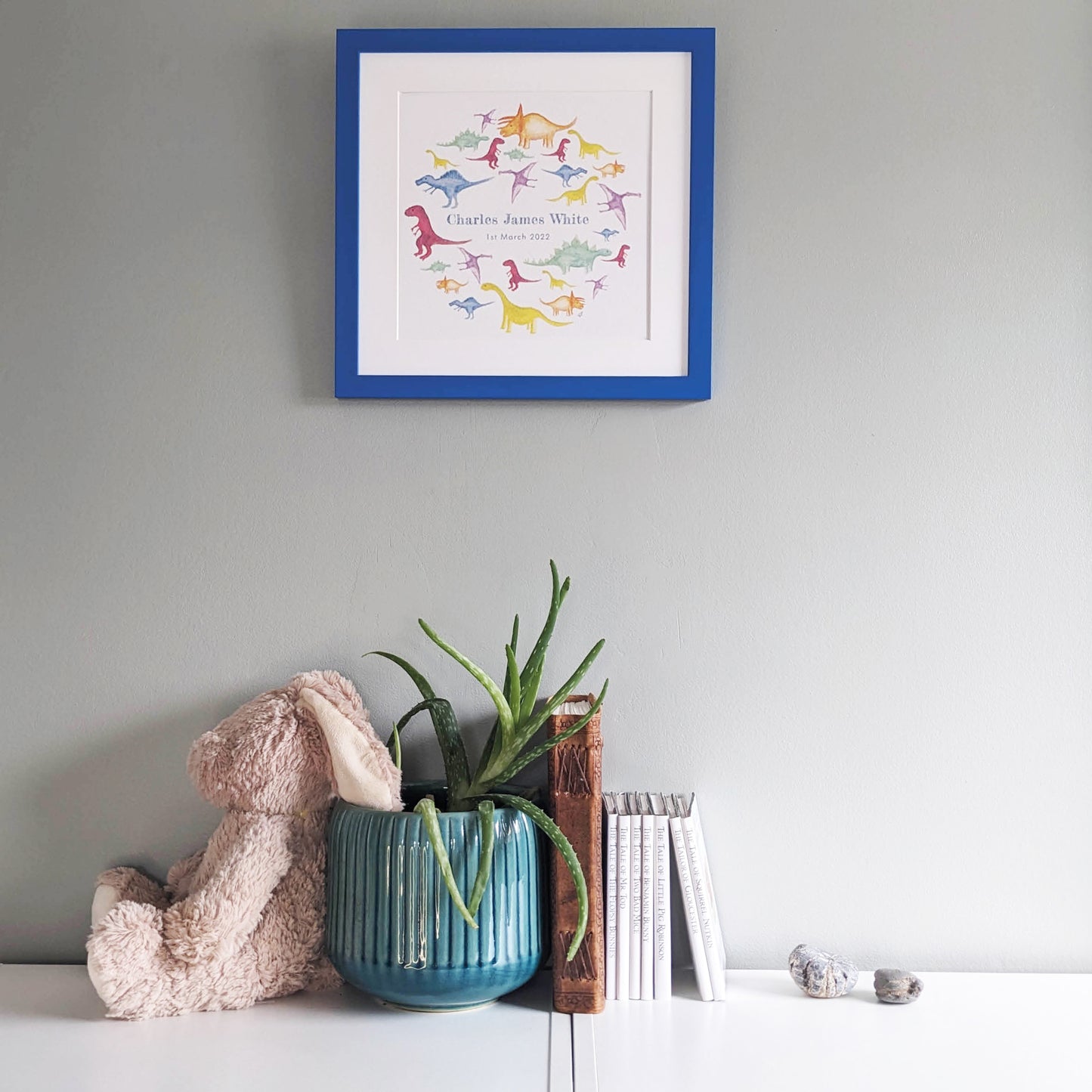 Frame - Coloured - 30x30cm - Bright blue