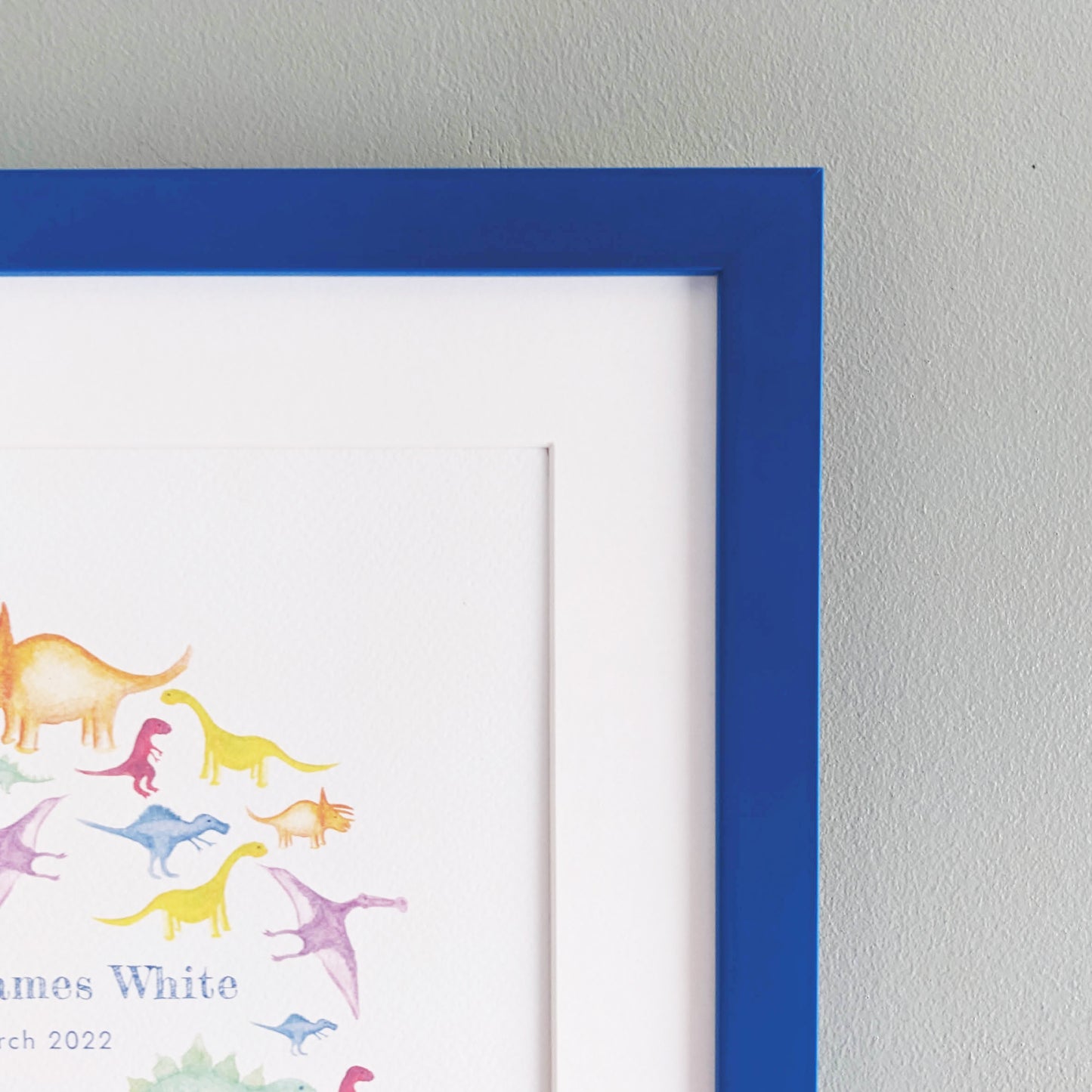 Frame - Coloured - 30x30cm - Bright blue