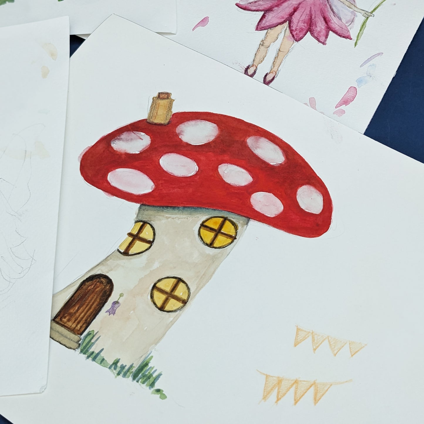 Personalised Greetings Card - Friendly Flower Fairies