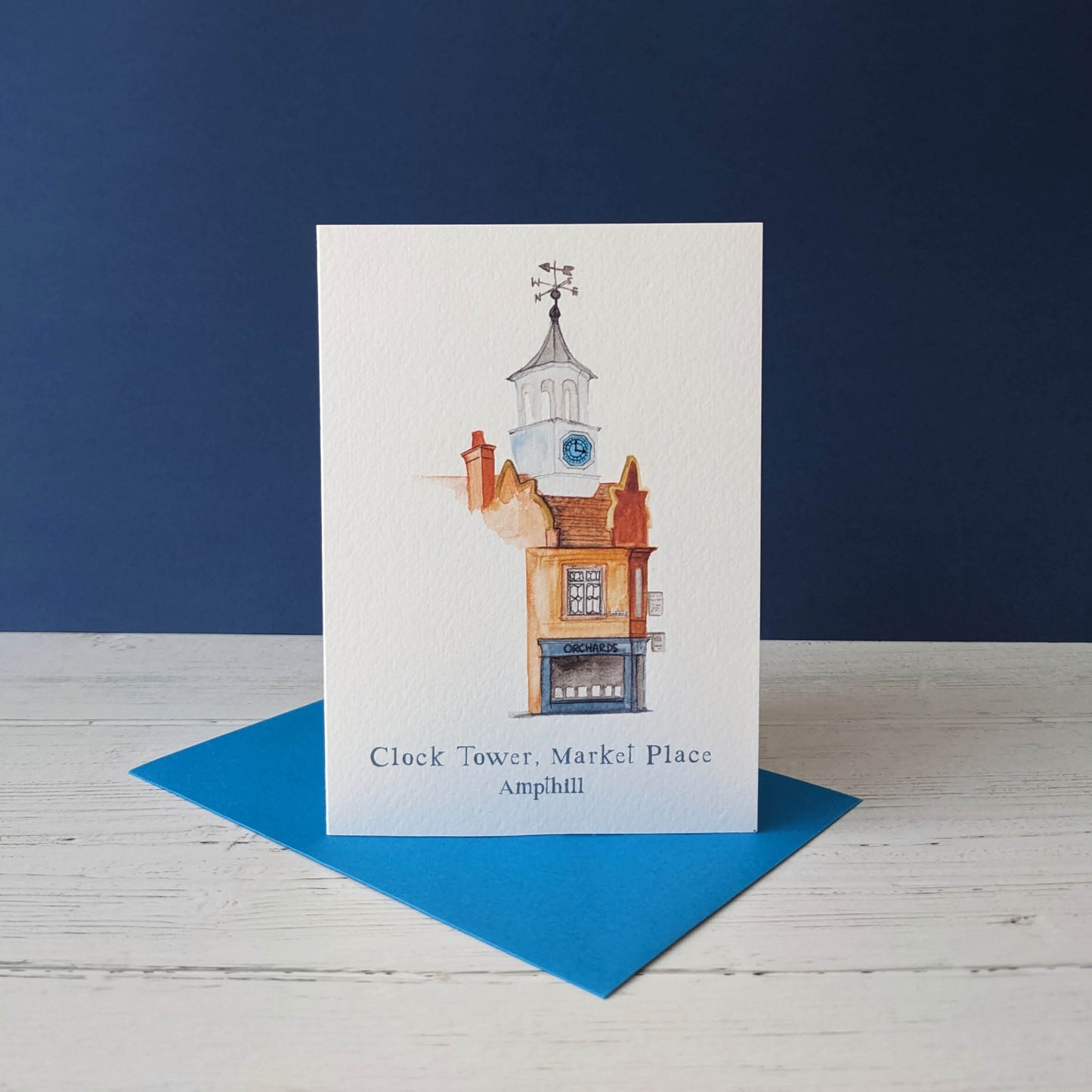 Greetings card - A Local Collection - Clock Tower, Ampthill Pack of 5