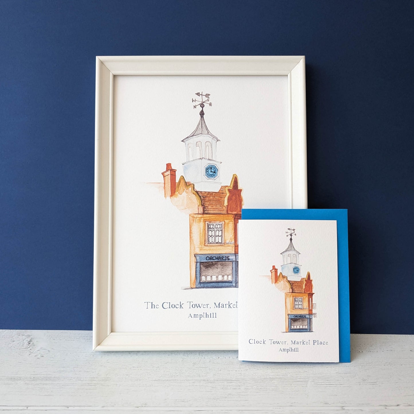 Greetings card - A Local Collection - Clock Tower, Ampthill Pack of 5