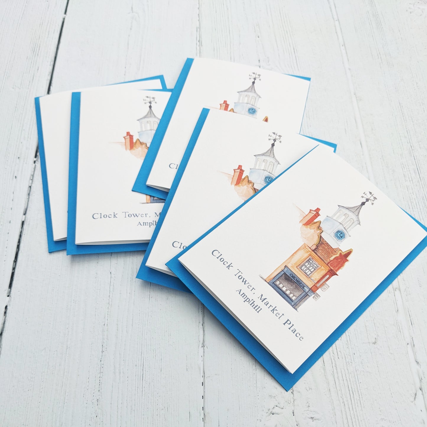 Greetings card - A Local Collection - Clock Tower, Ampthill Pack of 5