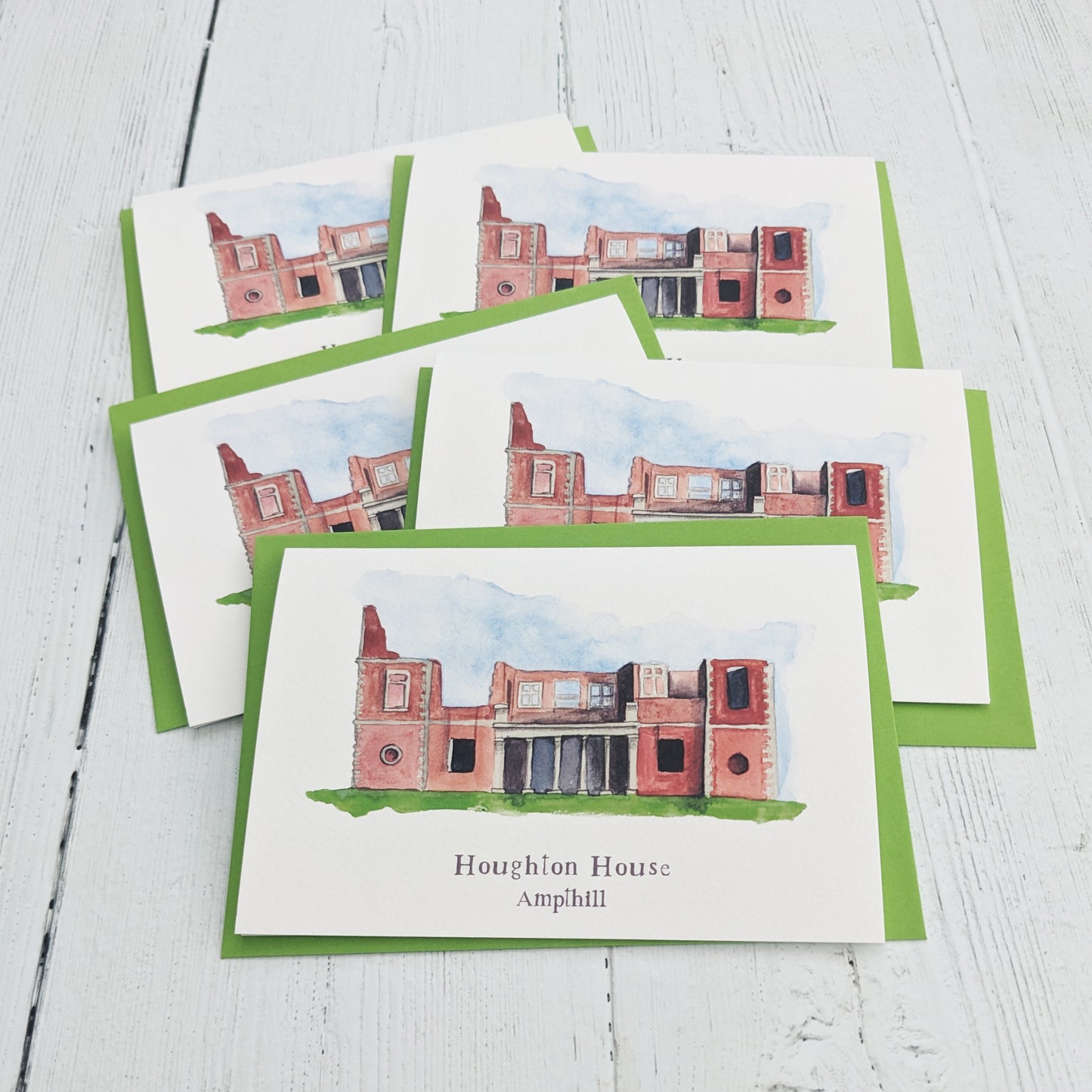 Greetings card - A Local Collection - Houghton House, Ampthill Pack of 5
