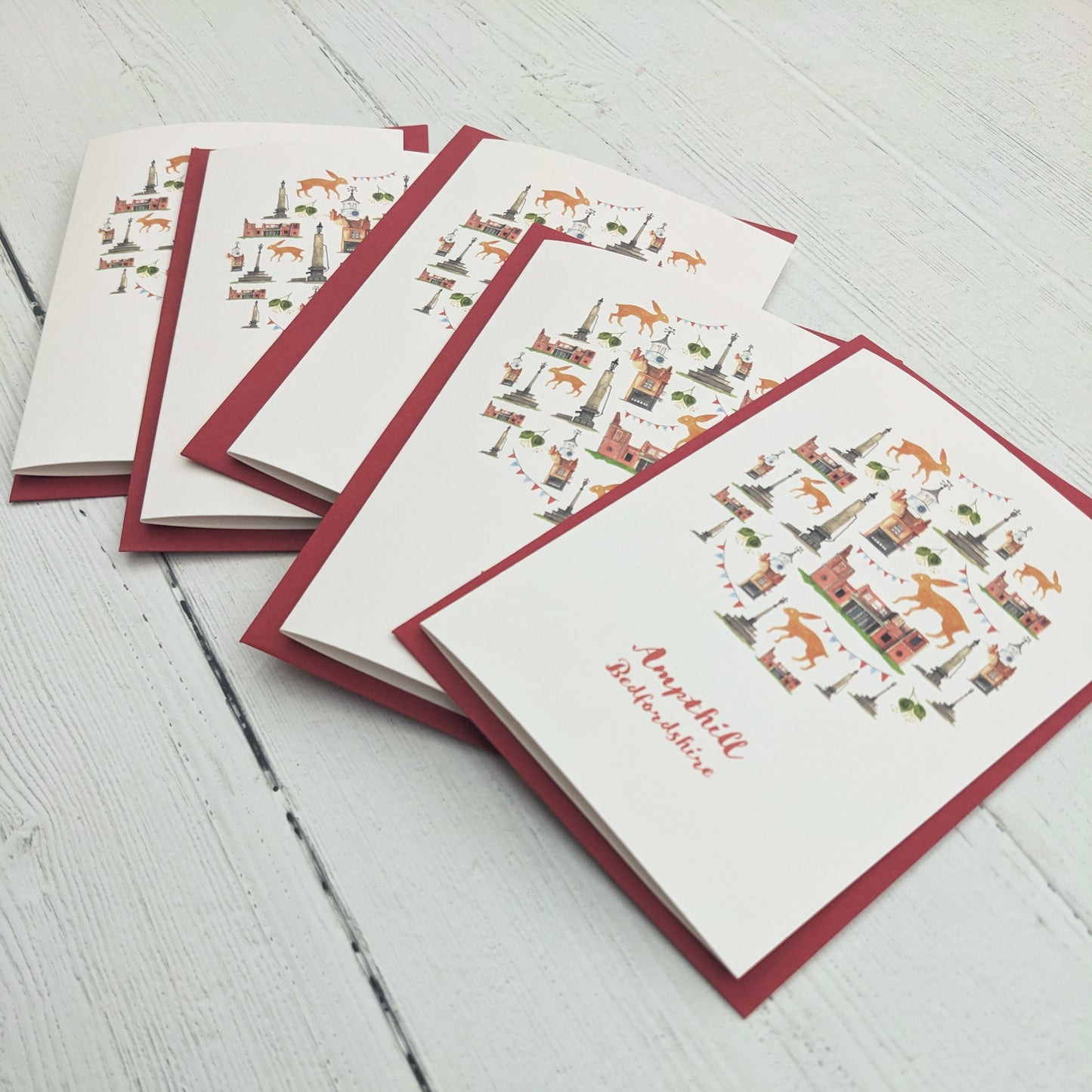 Greetings card - A Local Collection - Ampthill Pack of 5