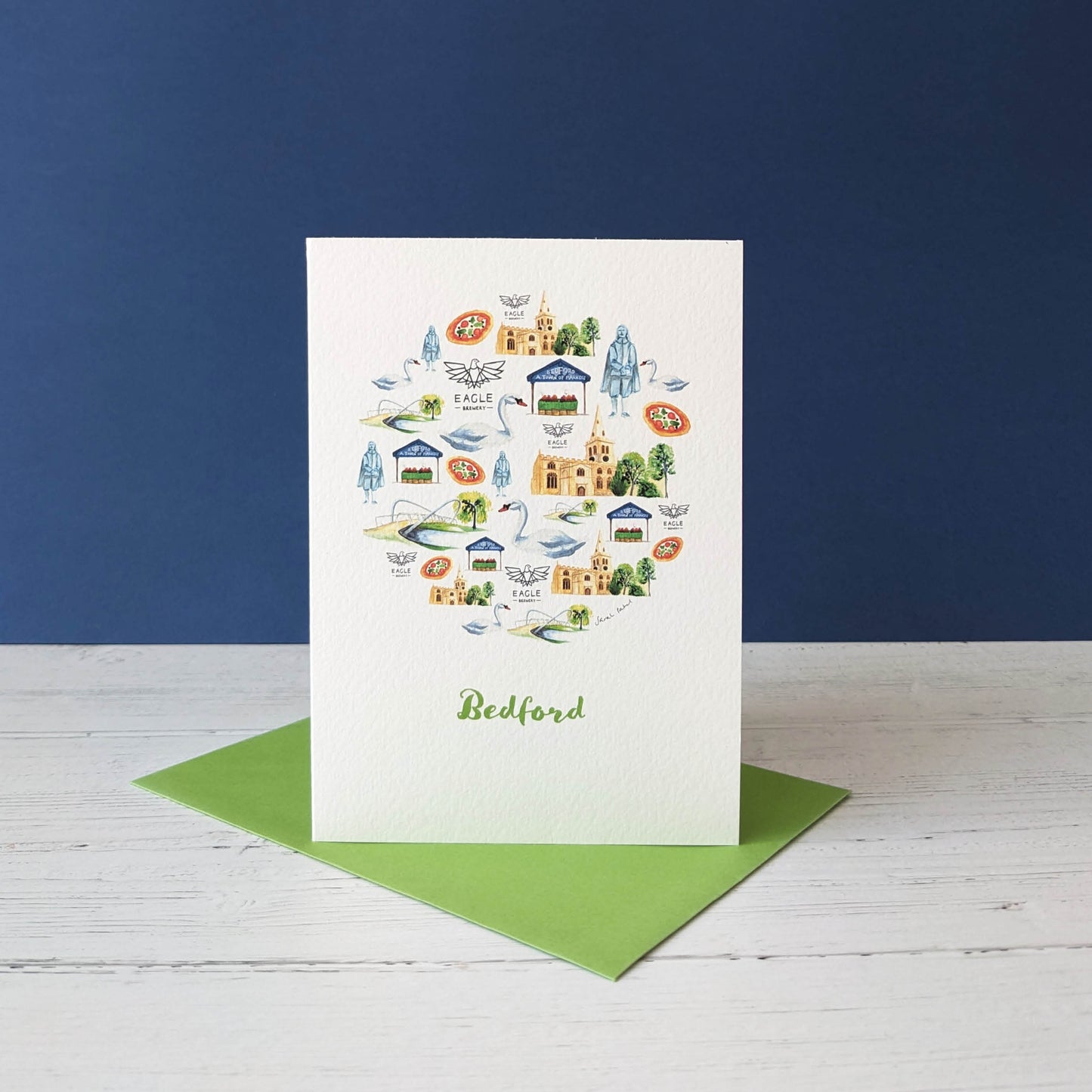 Greetings card - A Local Collection - Bedford Pack of 5