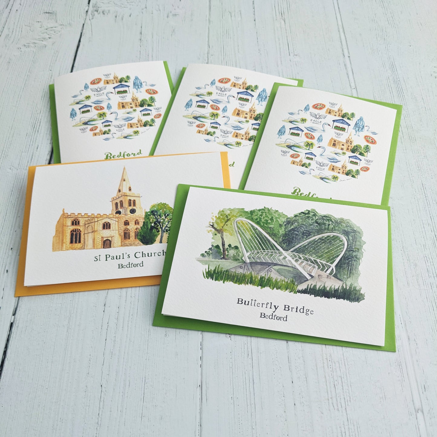 Greetings card - A Local Collection - Bedford Mixed Pack of 5