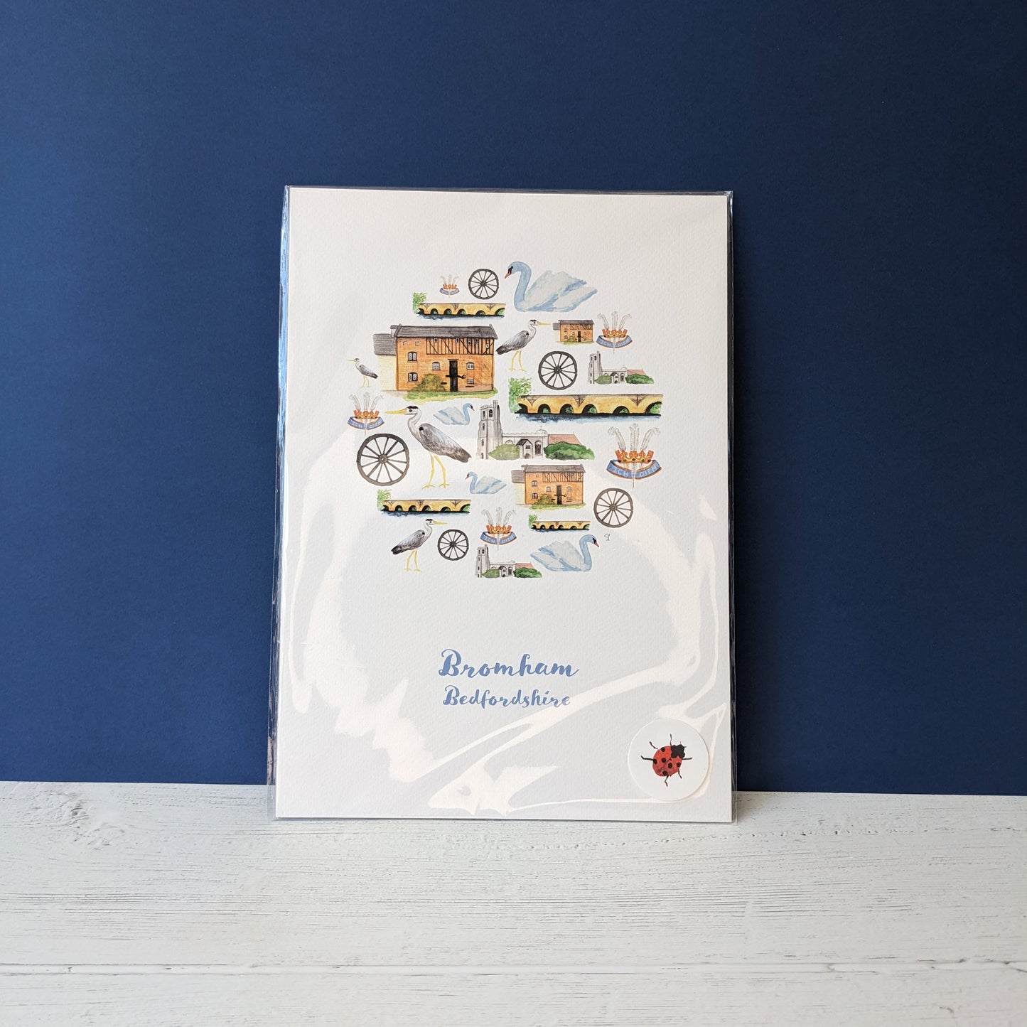 Watercolour Art Print - A Local Collection - Bromham