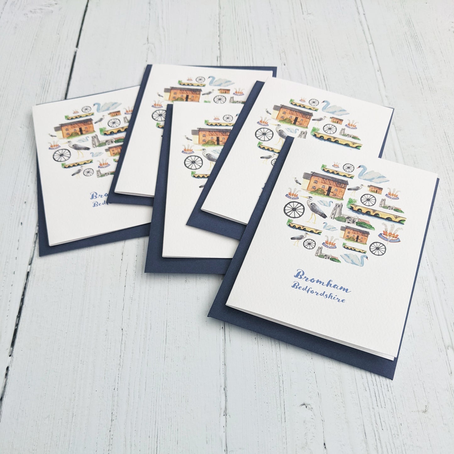 Greetings card - A Local Collection - Bromham Pack of 5
