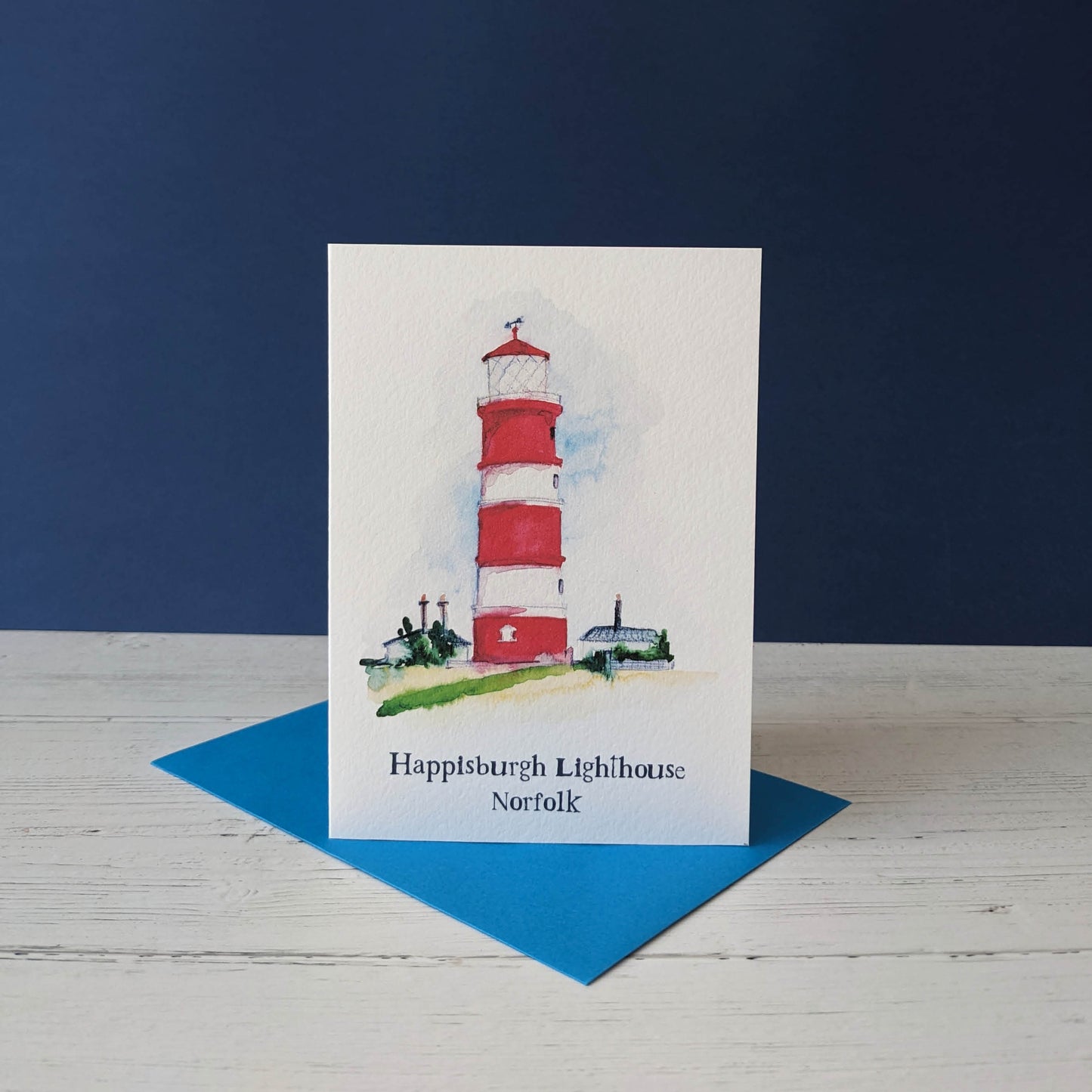 Watercolour Art Print - A Local Collection - Happisburgh Lighthouse, Norfolk