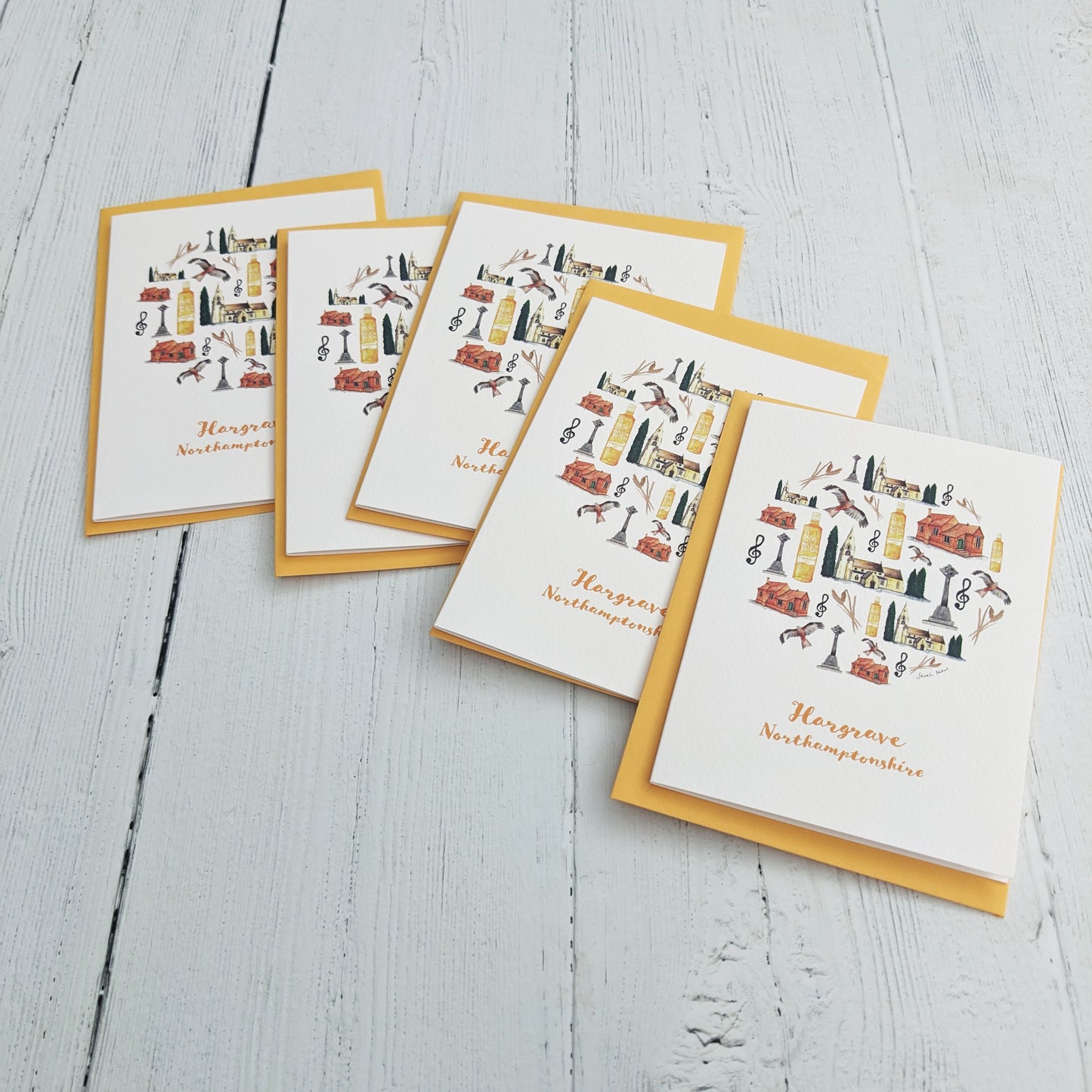 Greetings card - A Local Collection - Hargrave Pack of 5