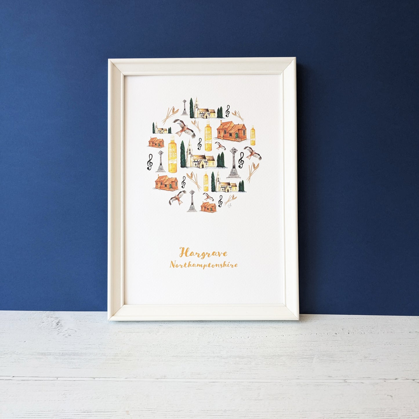 Watercolour Art Print - A Local Collection - Hargrave