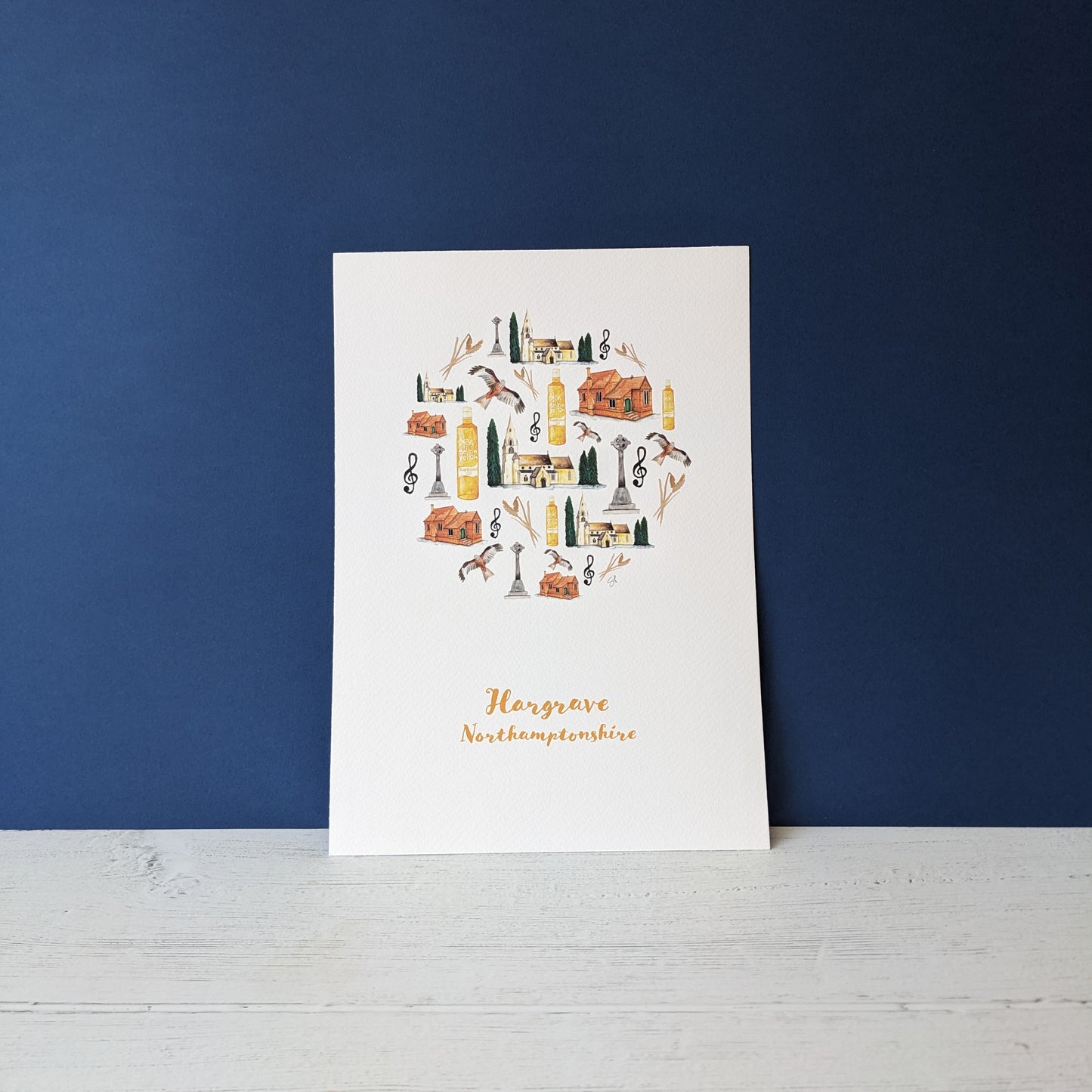 Watercolour Art Print - A Local Collection - Hargrave