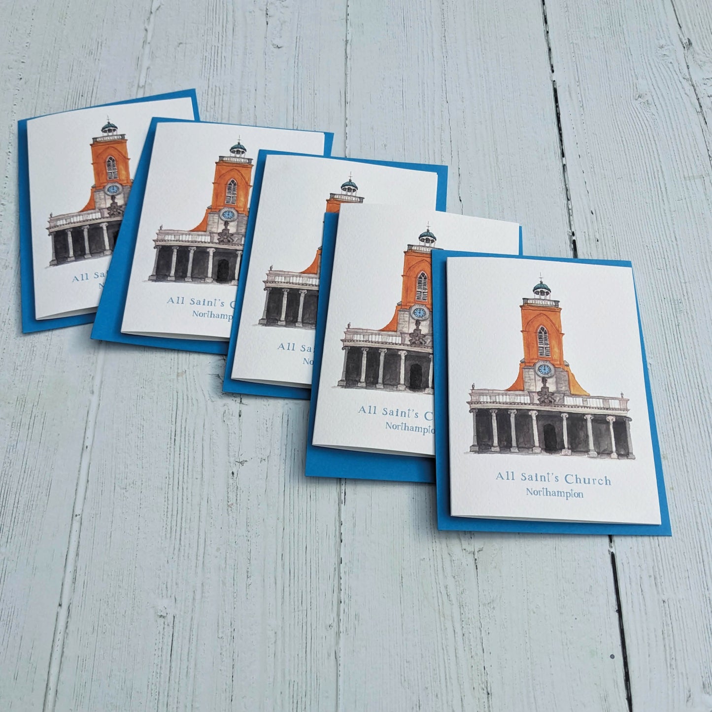 Greetings card - A Local Collection - All Saint's Church, Northampton Pack of 5