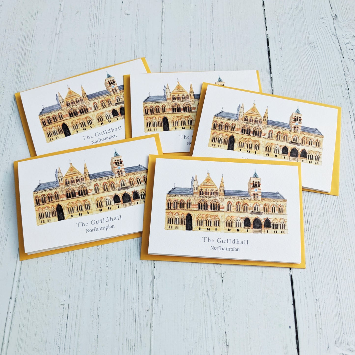 Greetings card - A Local Collection - The Guildhall, Northampton Pack of 5