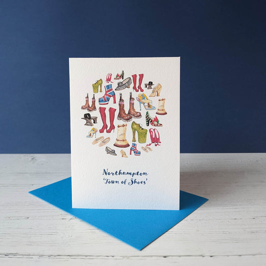 Greetings card - Northampton Museum- Town of Shoes