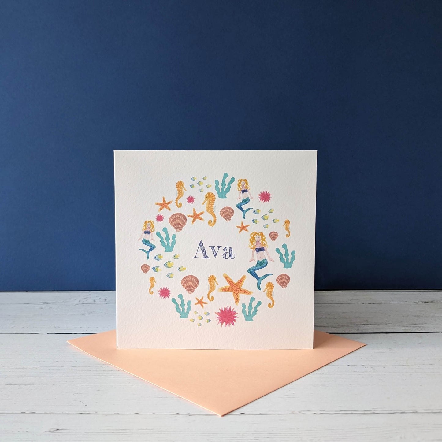 Personalised Greetings Card - Mermaid Lagoon