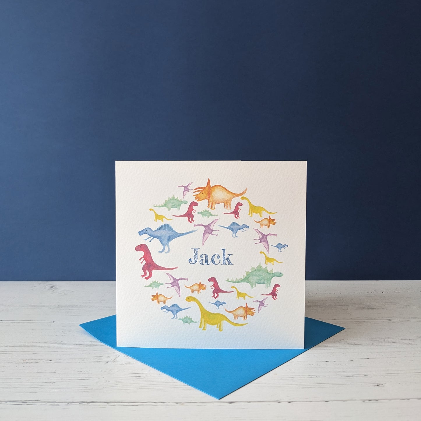 Personalised Greetings Card - Dazzling Dinosaurs