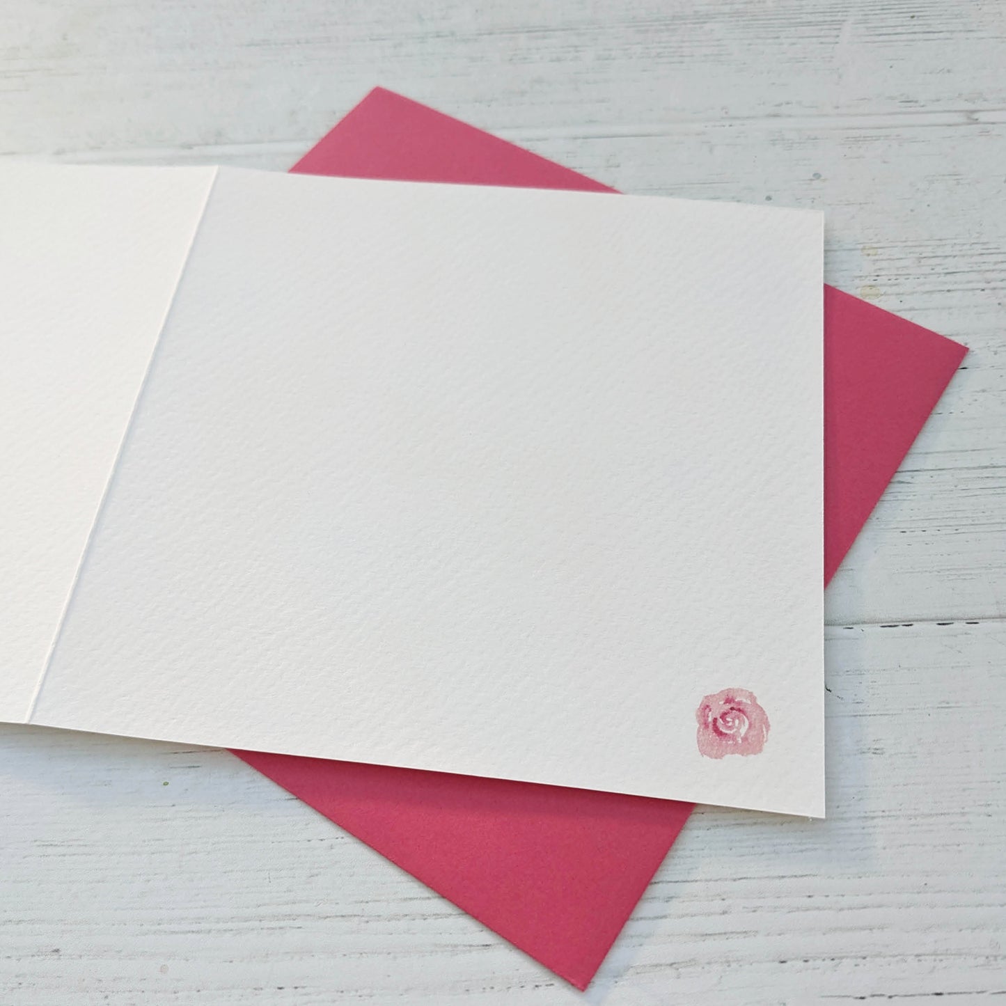Personalised Greetings Card - Rose - June birth flower