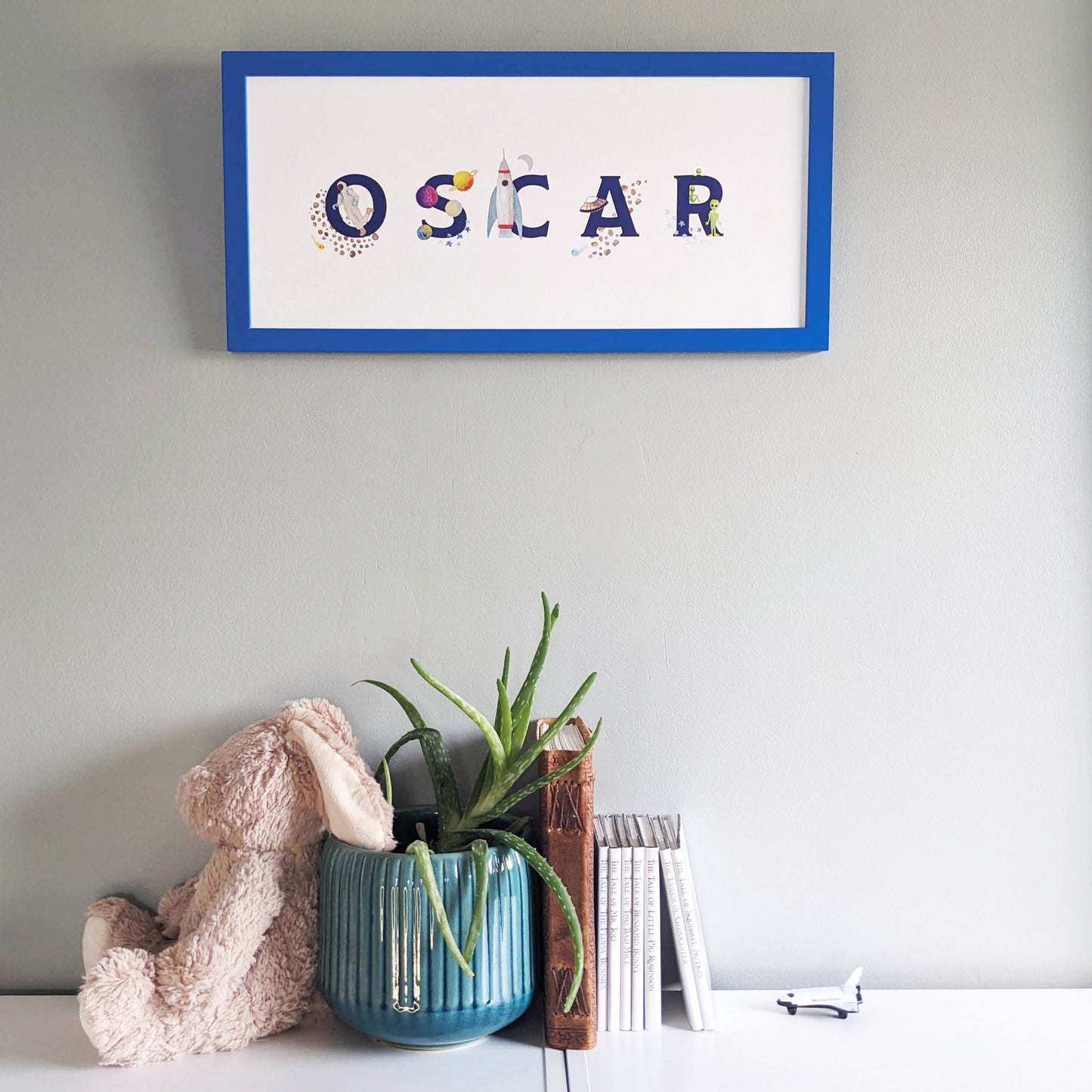 Frame - Coloured - 50x23cm - Bright blue