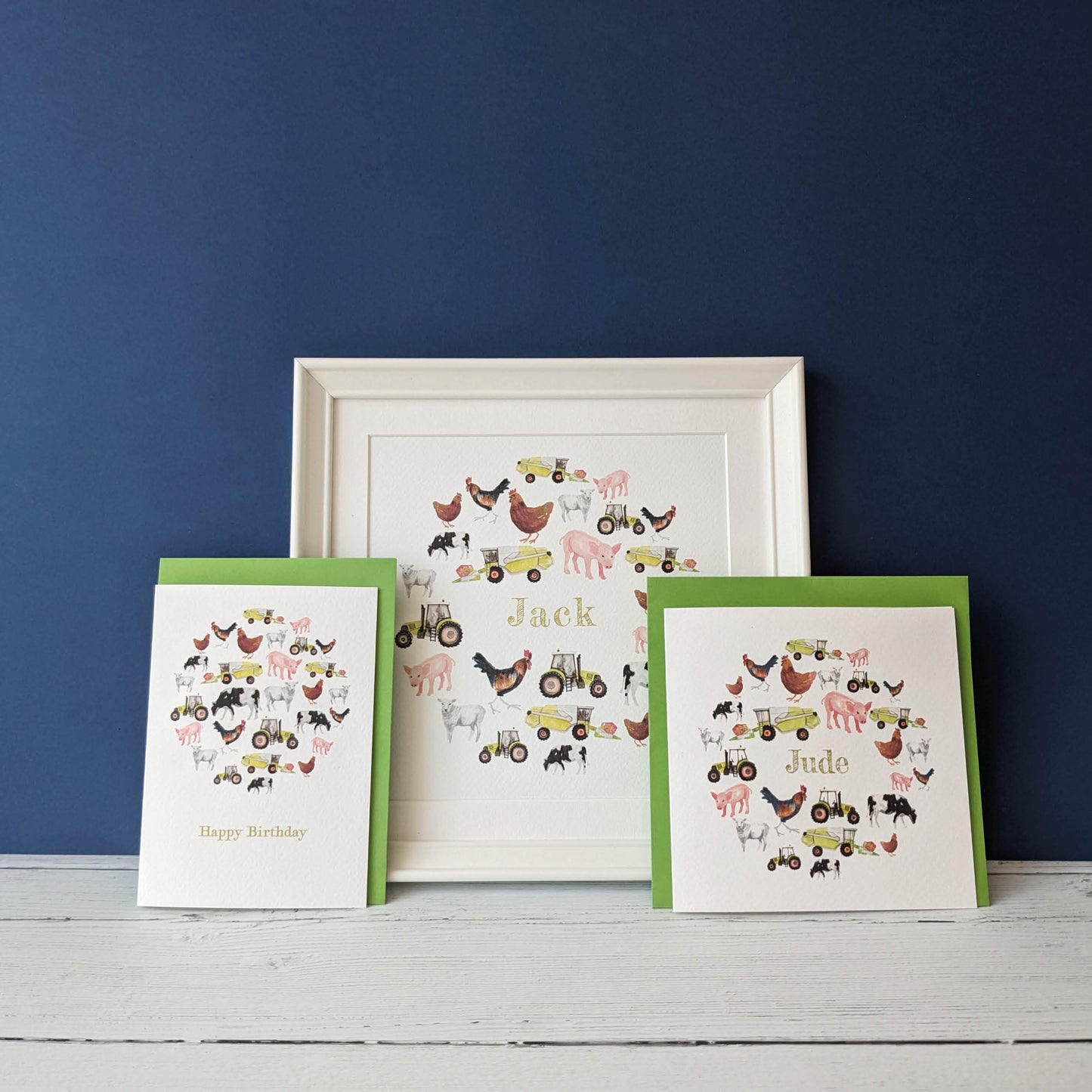 Greetings card - The Farmyard - Happy Birthday