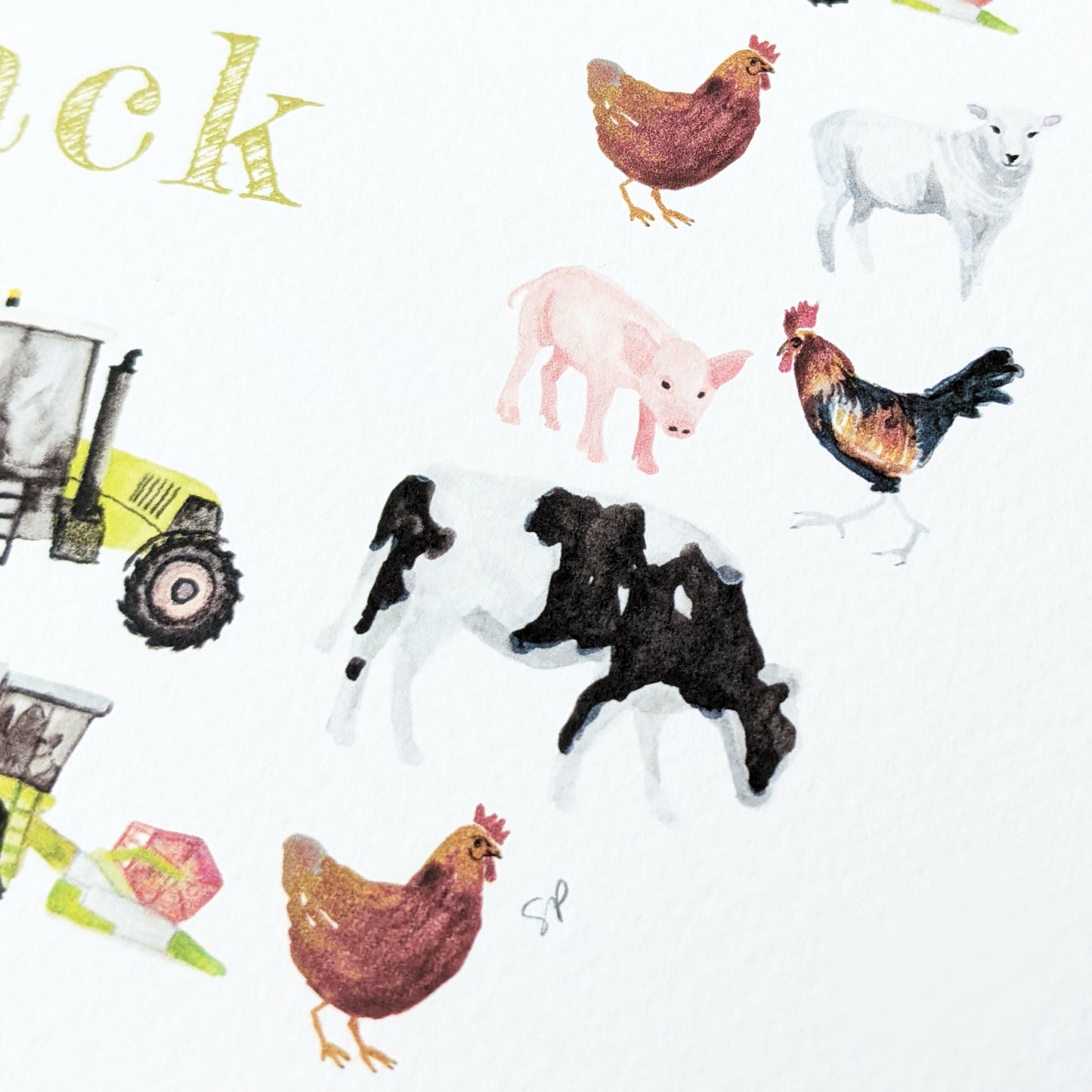 Personalised Greetings card - The Farmyard