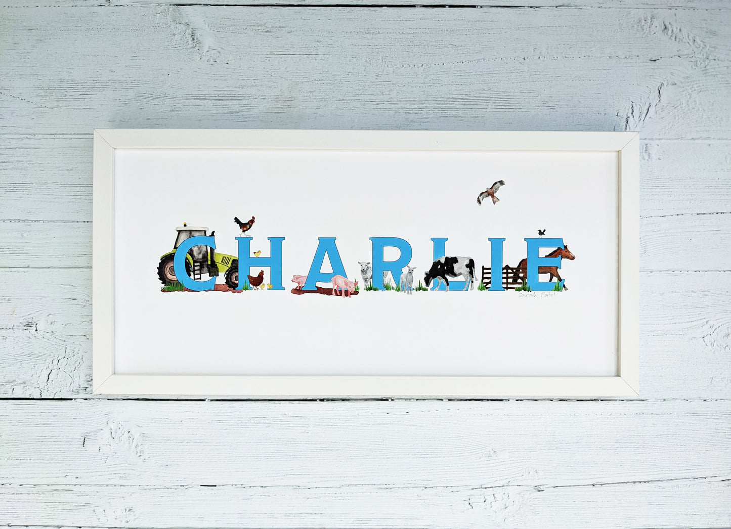 Personalised Greetings card - The Farmyard