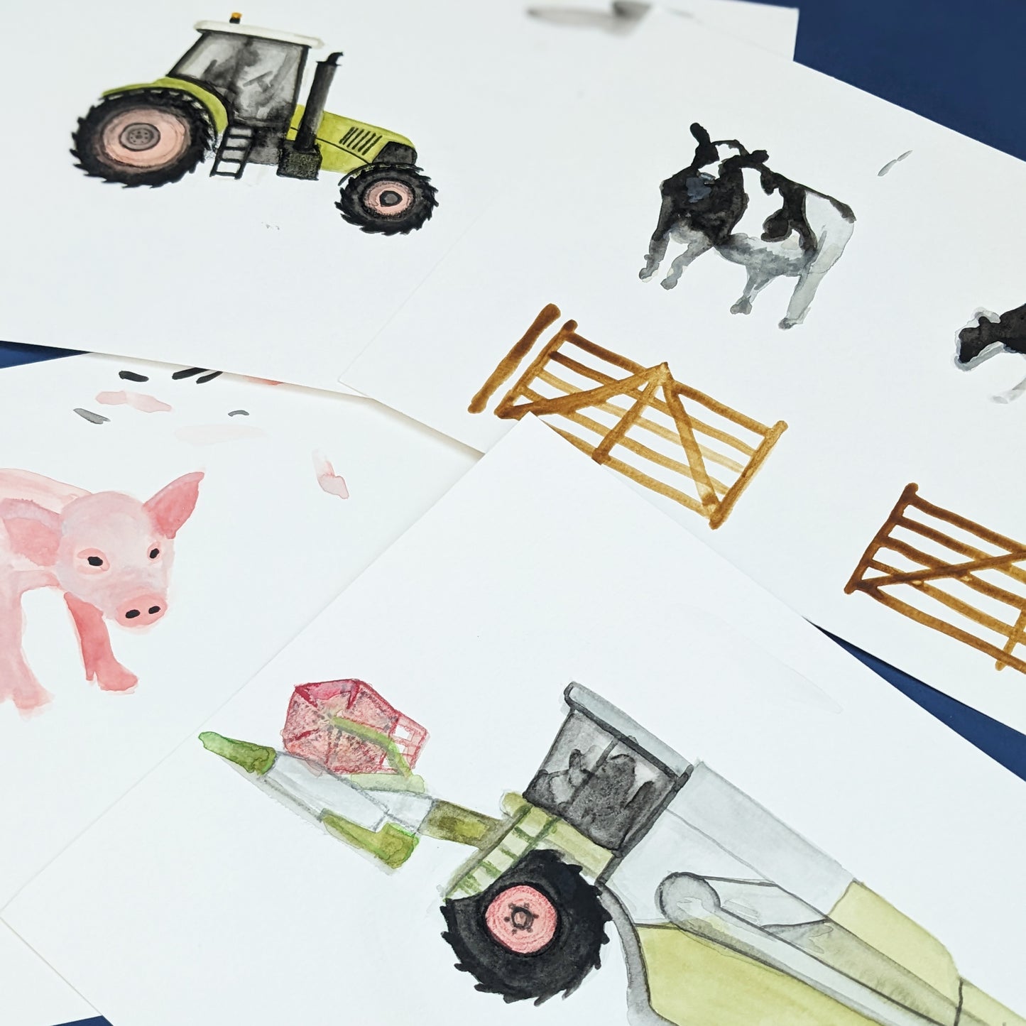 Personalised Greetings card - The Farmyard