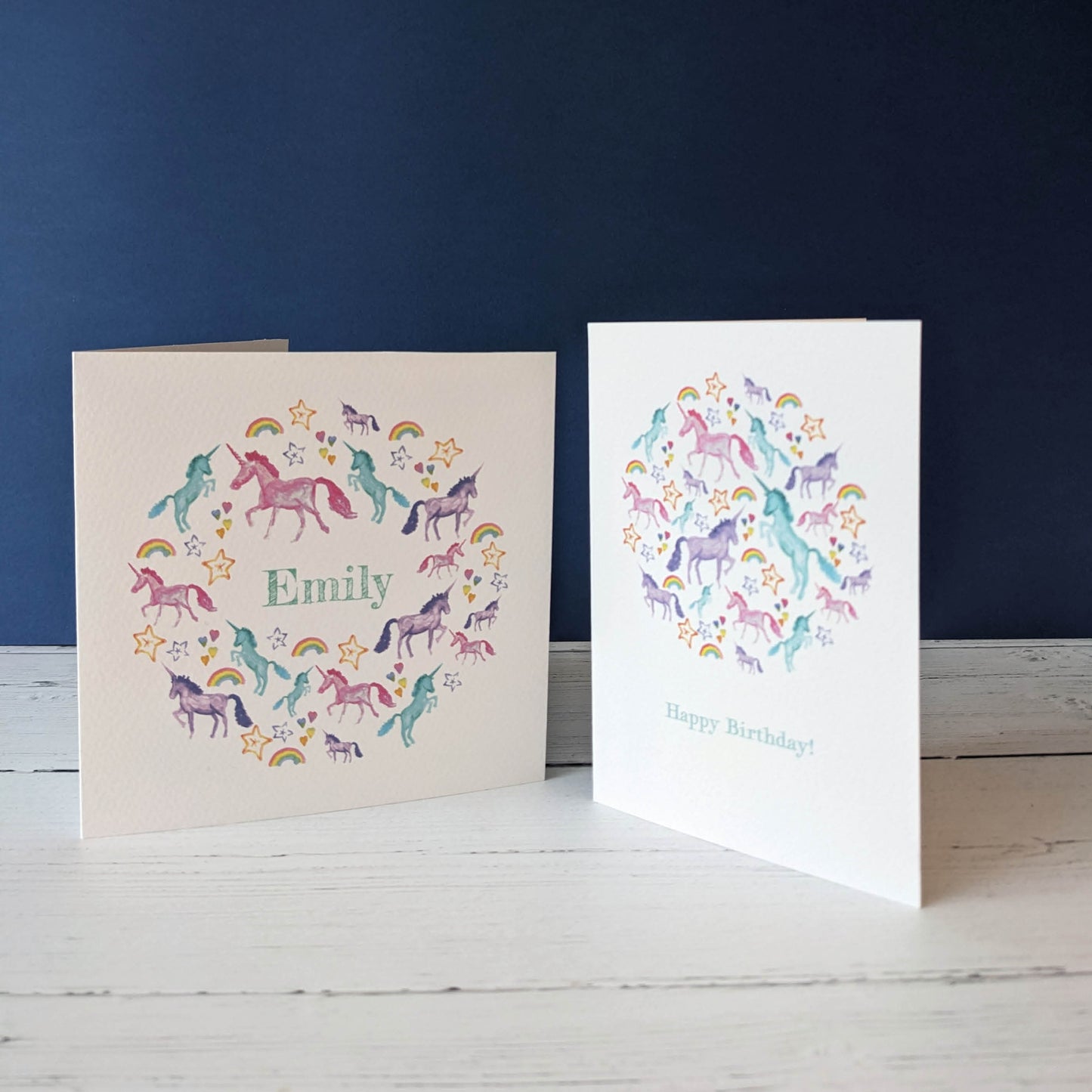 Greetings card - Unicorn Magic - Happy Birthday