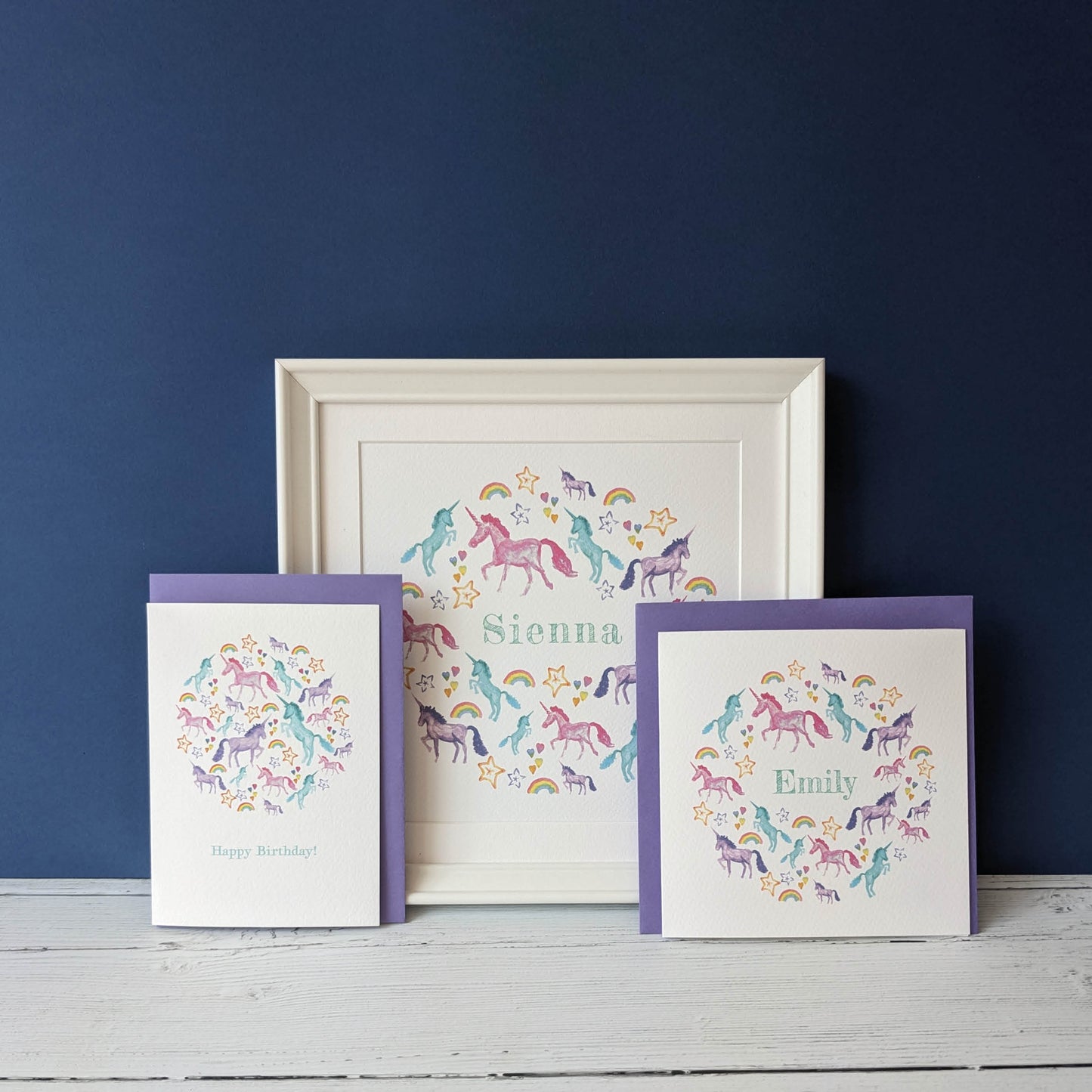 Greetings card - Unicorn Magic - Happy Birthday