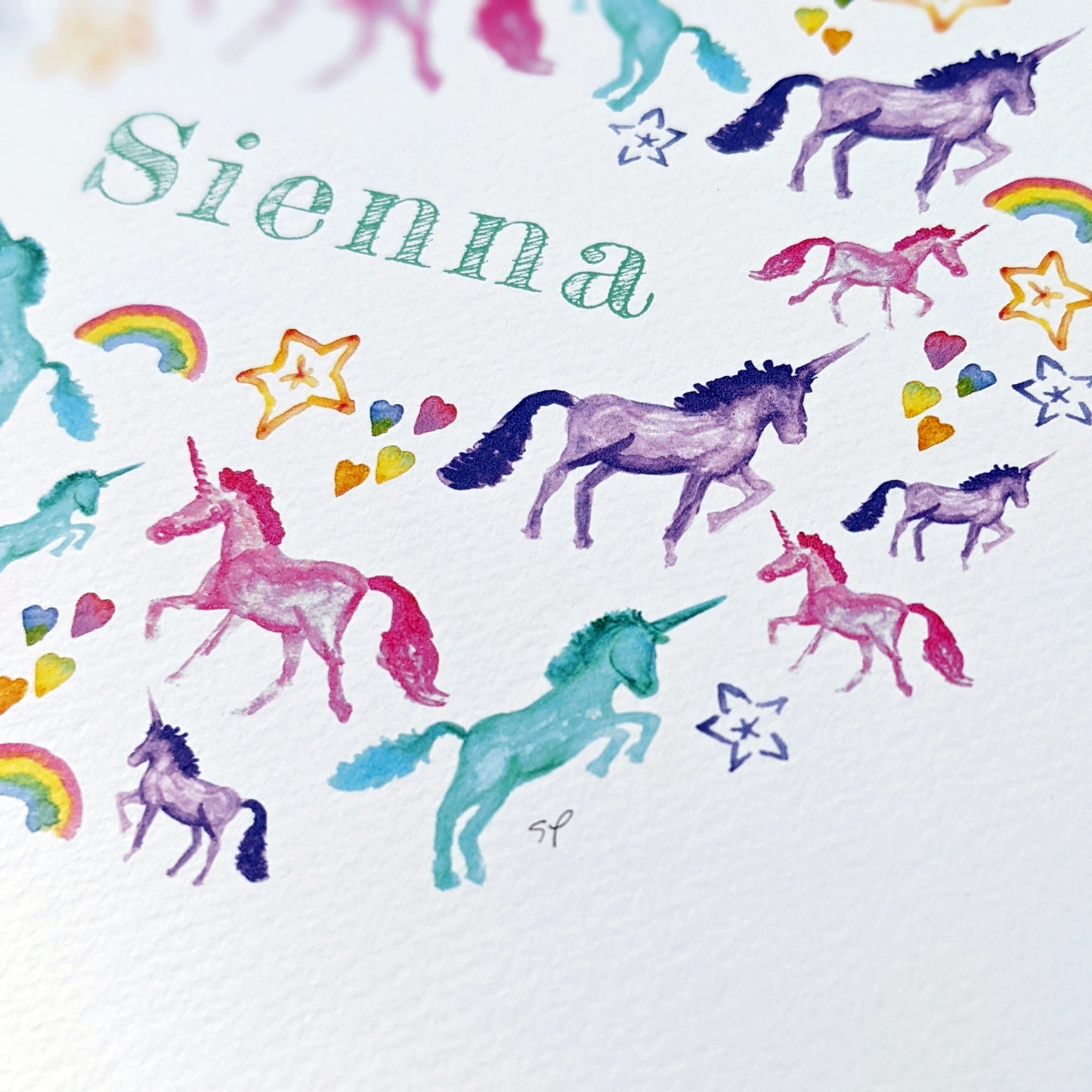 Greetings card - Unicorn Magic - Happy Birthday