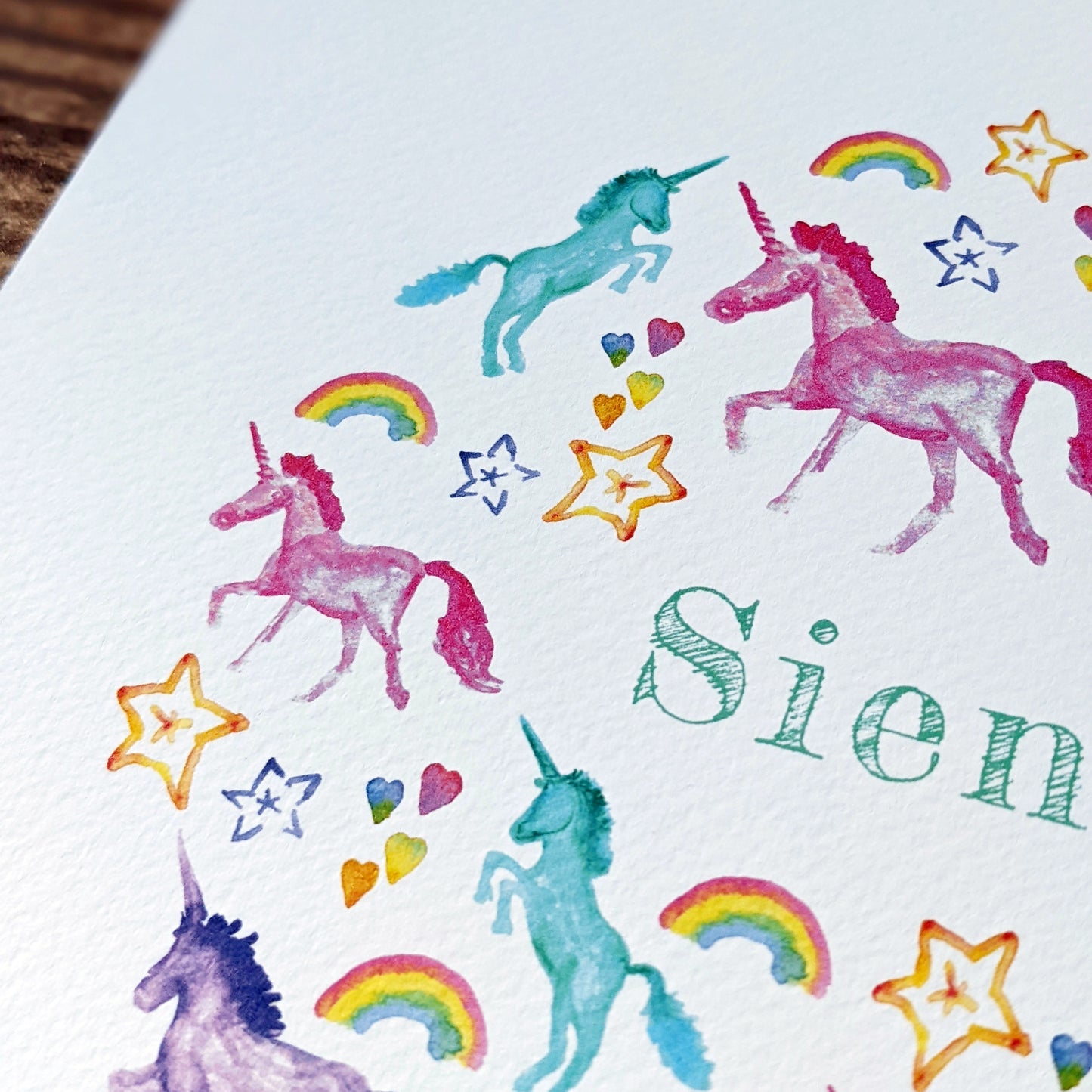 Greetings card - Unicorn Magic - Happy Birthday