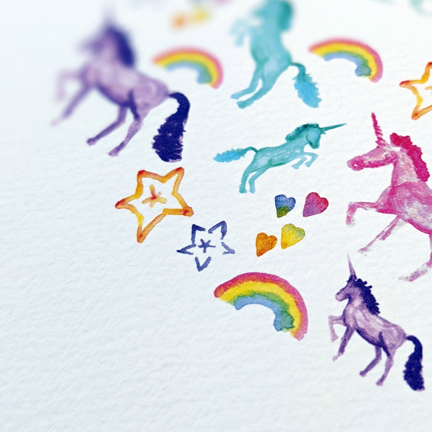 Greetings card - Unicorn Magic - Happy Birthday