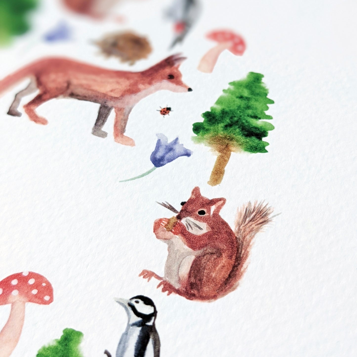 Personalised Greetings card - Woodland Clearing